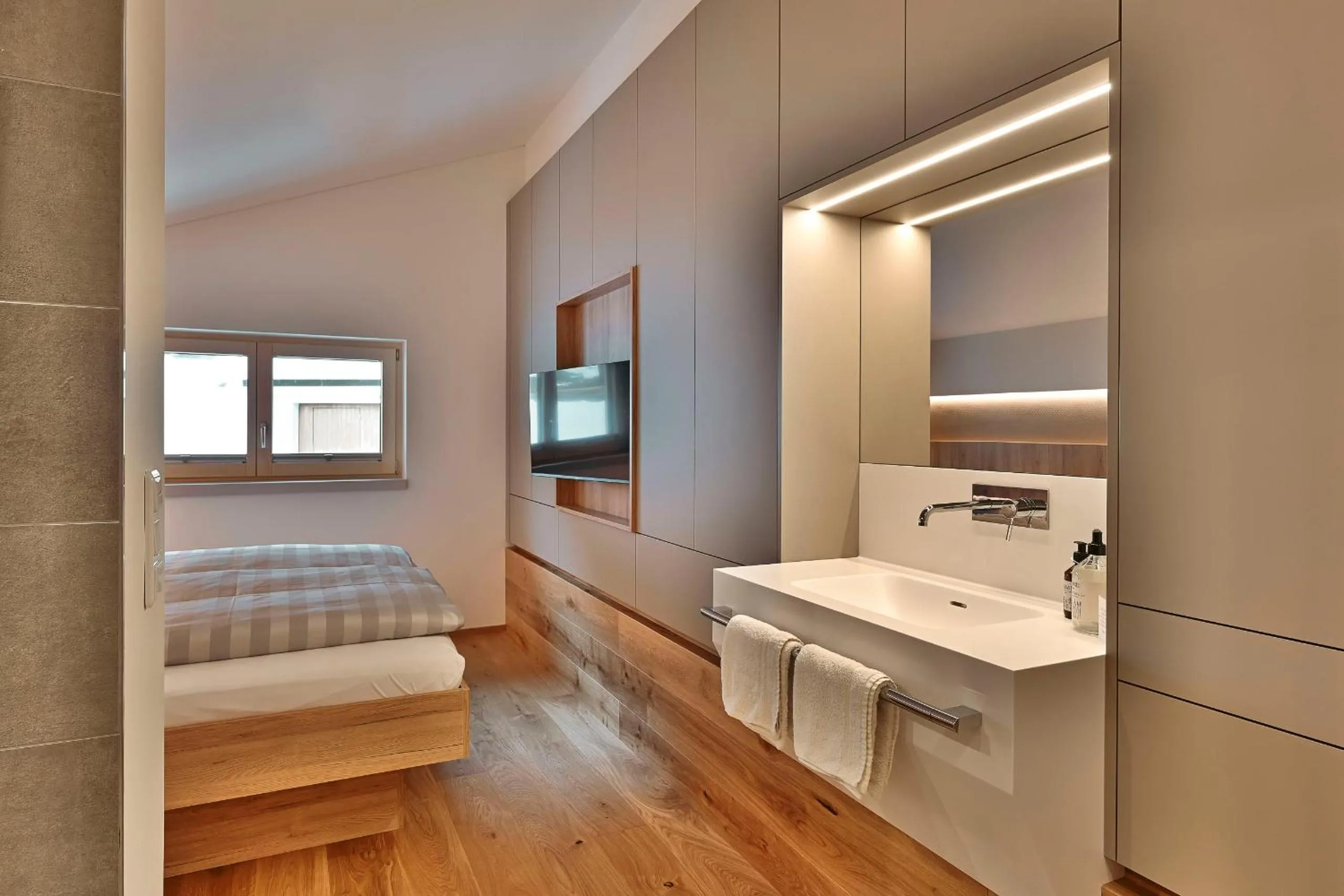 Bedroom, Bed in Appartements Täli