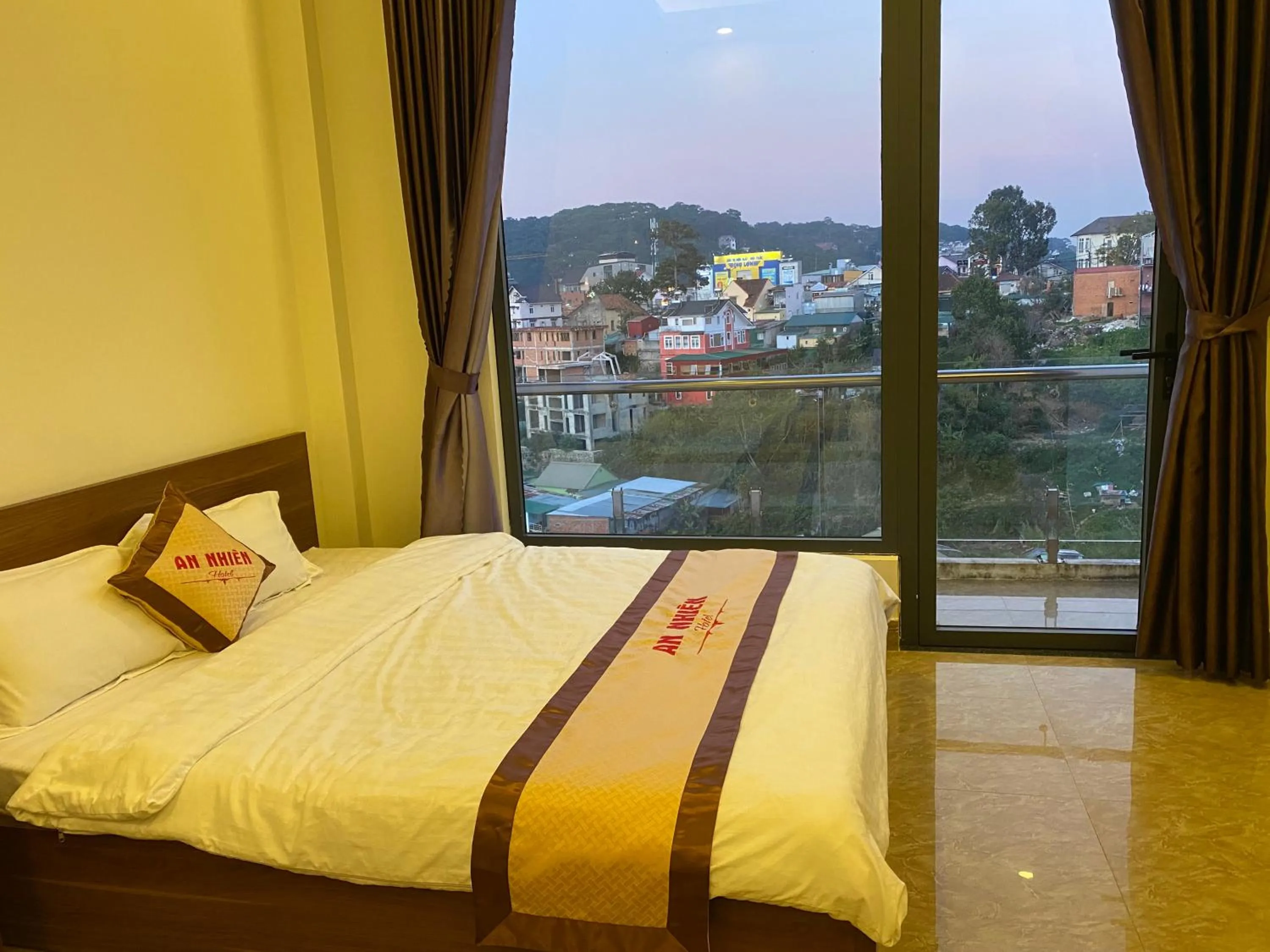 Natural landscape, Bed in An Nhien Hotel