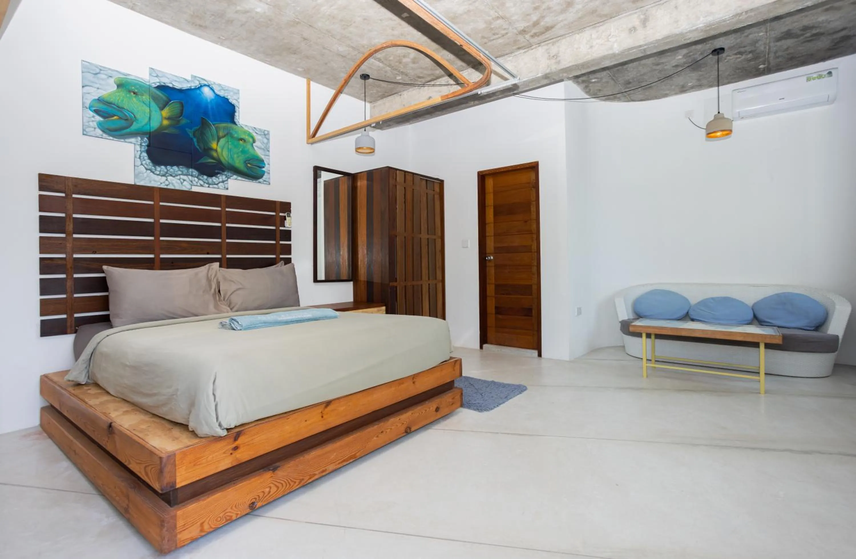 Balcony/Terrace, Bed in Club Gabbiano