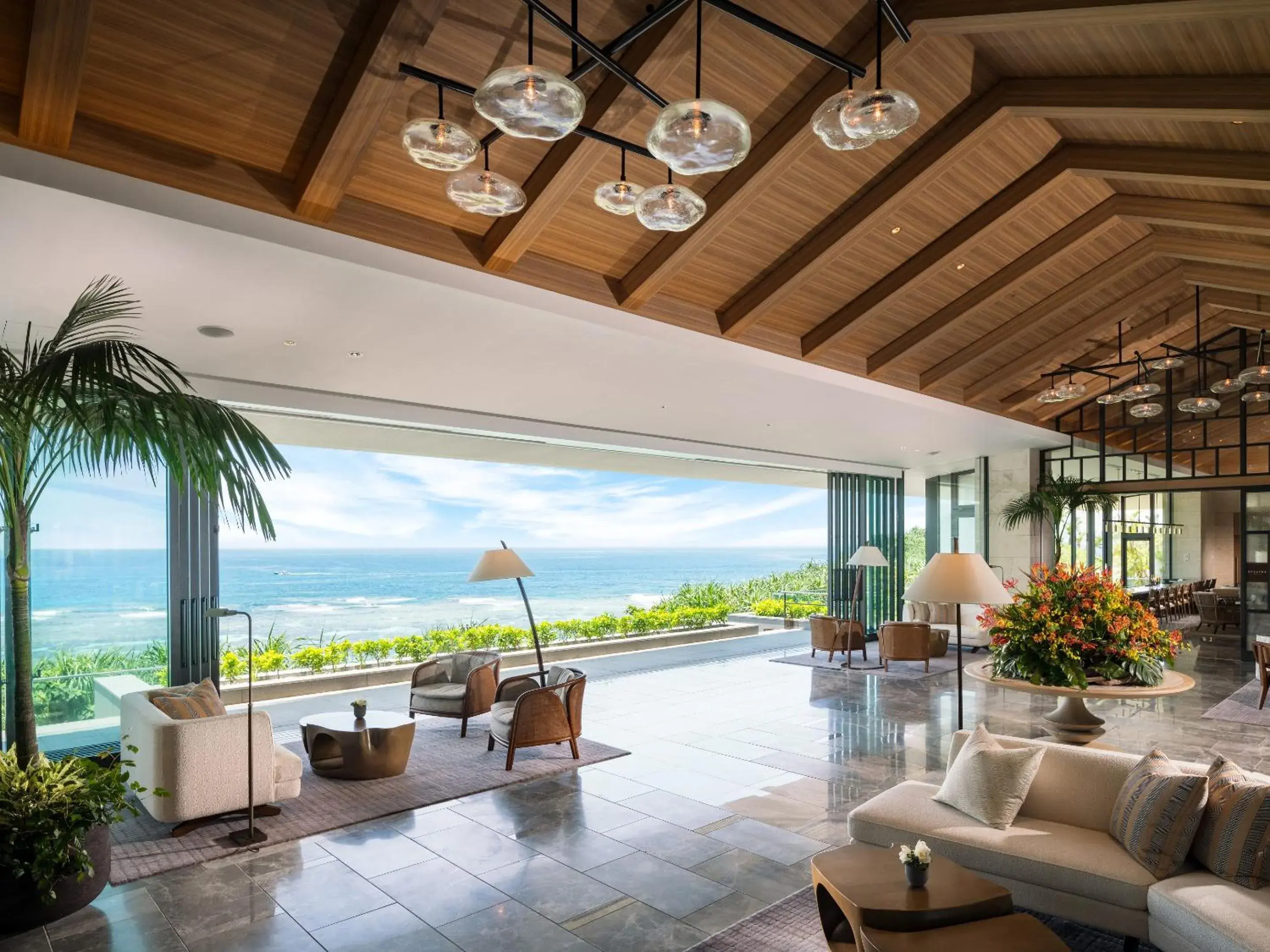 Lobby or reception in Halekulani Okinawa Lobby or reception in Halekulani Okinawa