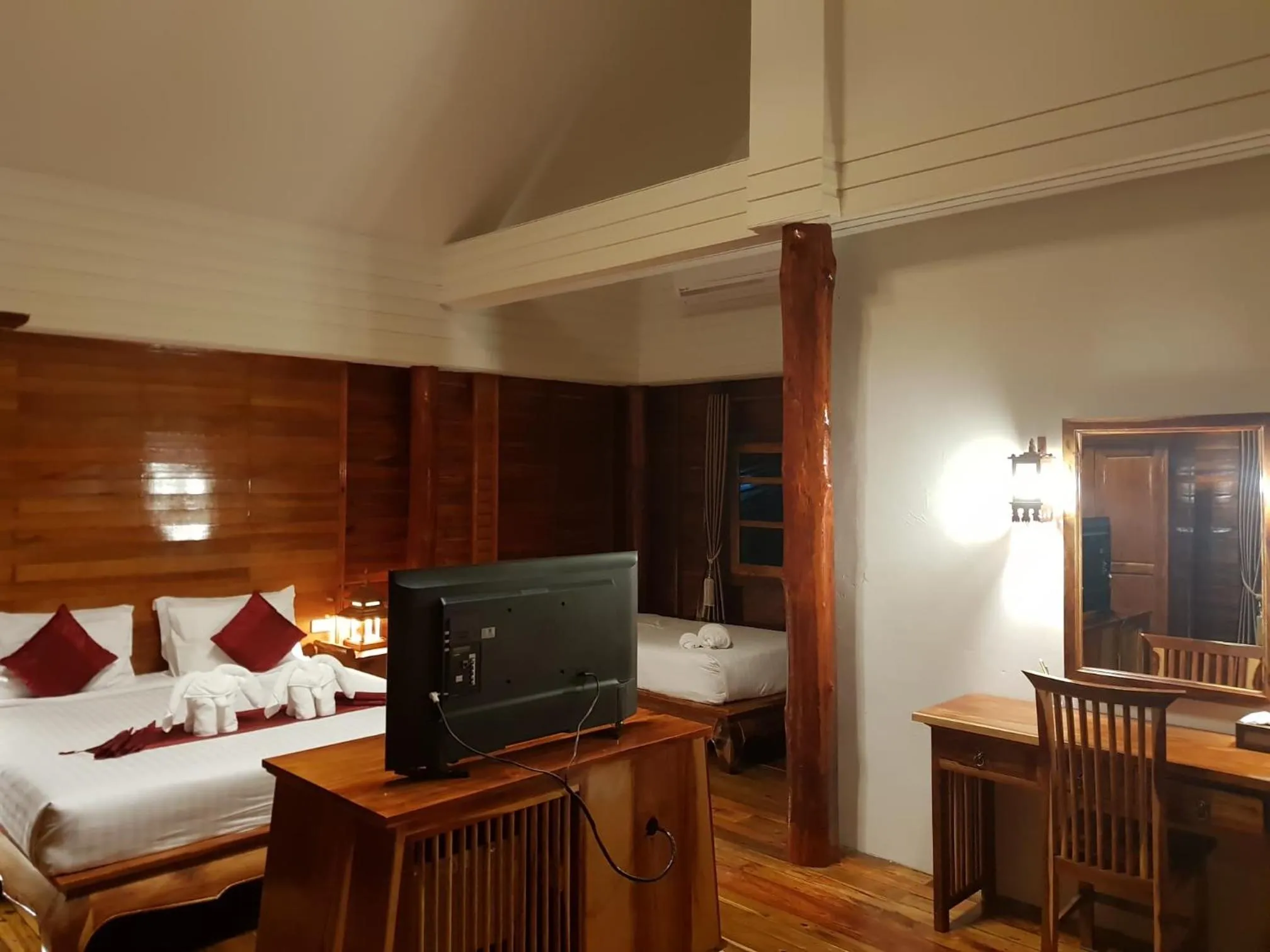 Bed in Chaipura Resort