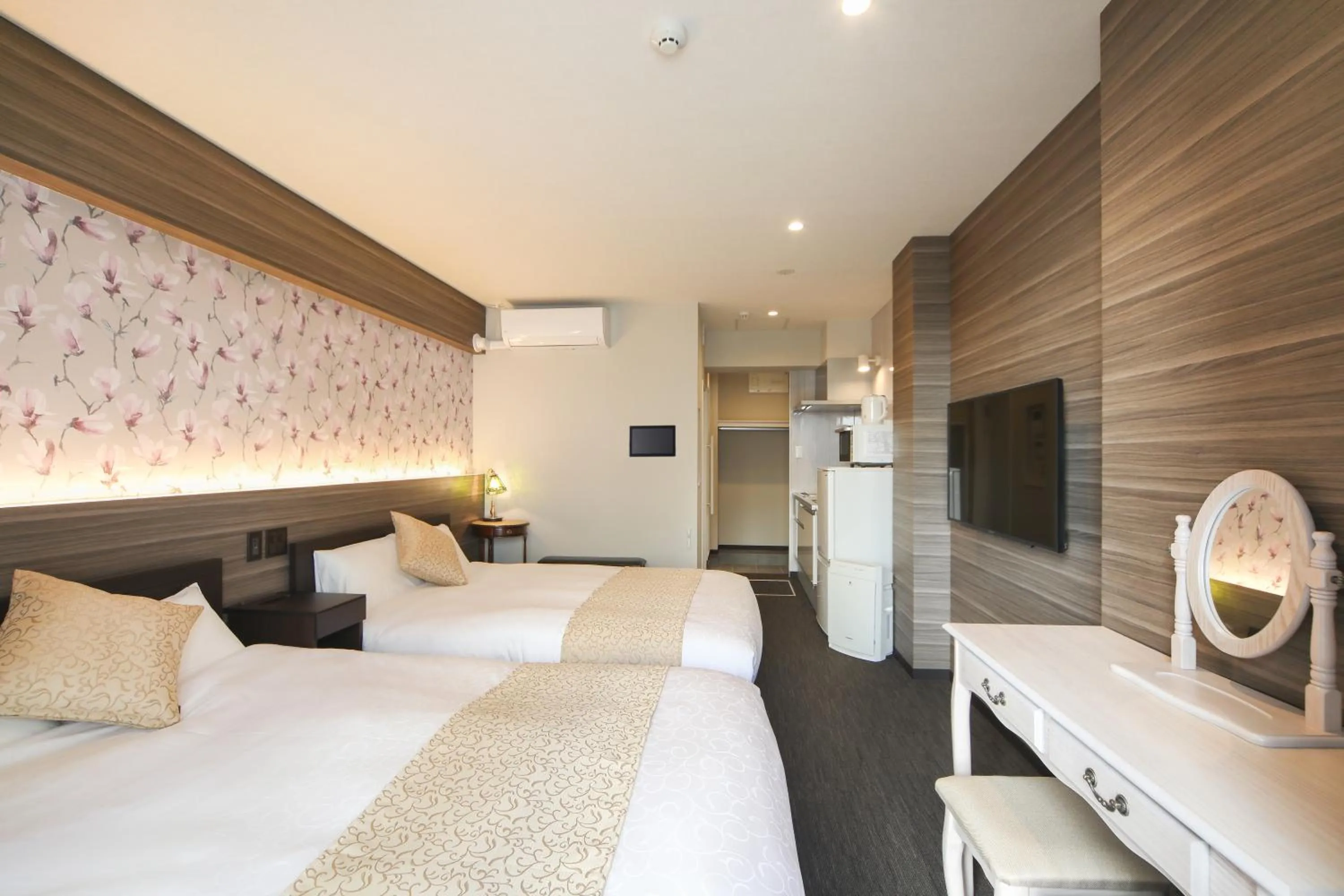 Photo of the whole room, Bed in GRAND BASE Hakata