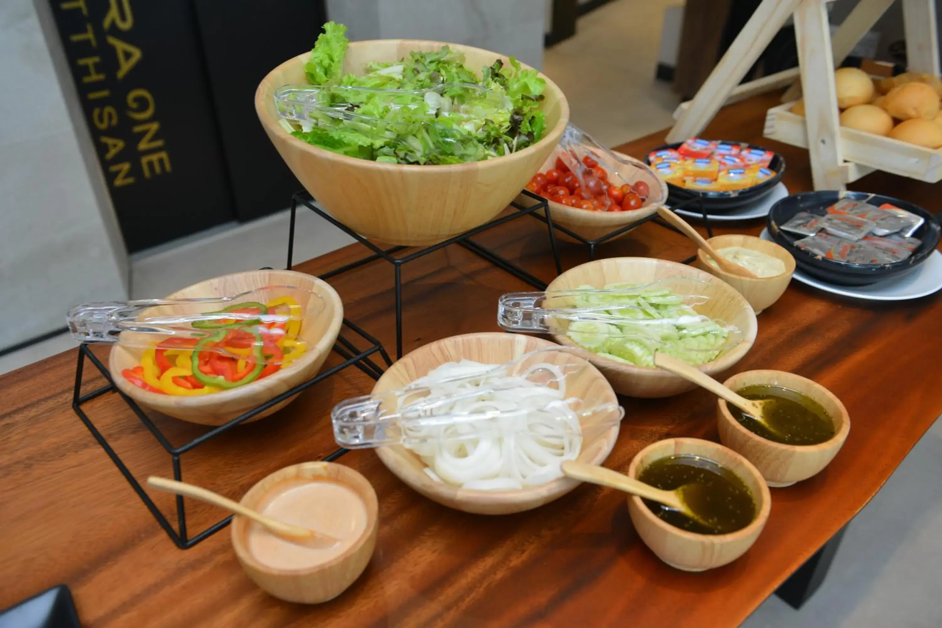 Buffet breakfast in Aspira One Sutthisan Buffet breakfast in Aspira One Sutthisan