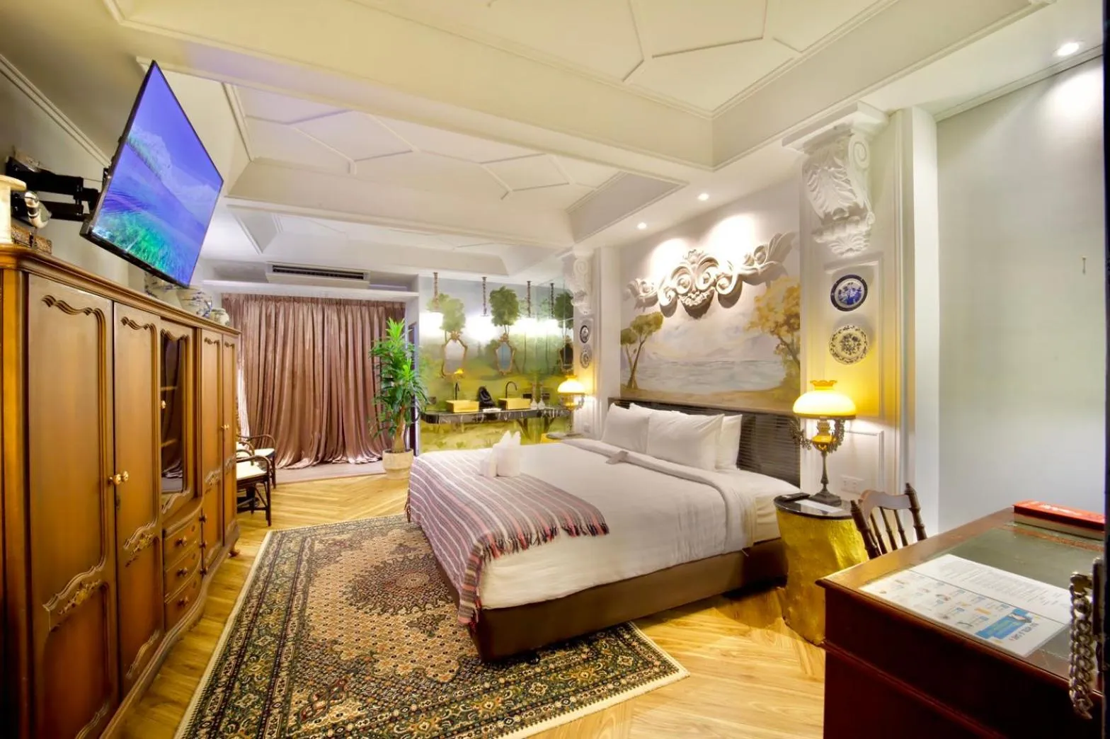 Bed in Yuu Hotel Ubon Ratchathani