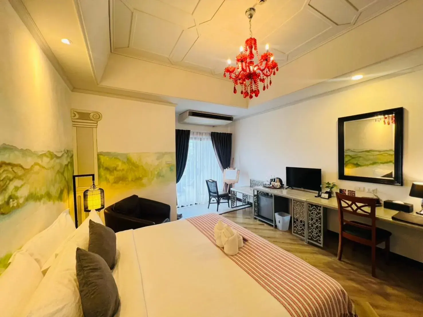 Photo of the whole room, Bed in Yuu Hotel Ubon Ratchathani Photo of the whole room, Bed in Yuu Hotel Ubon Ratchathani