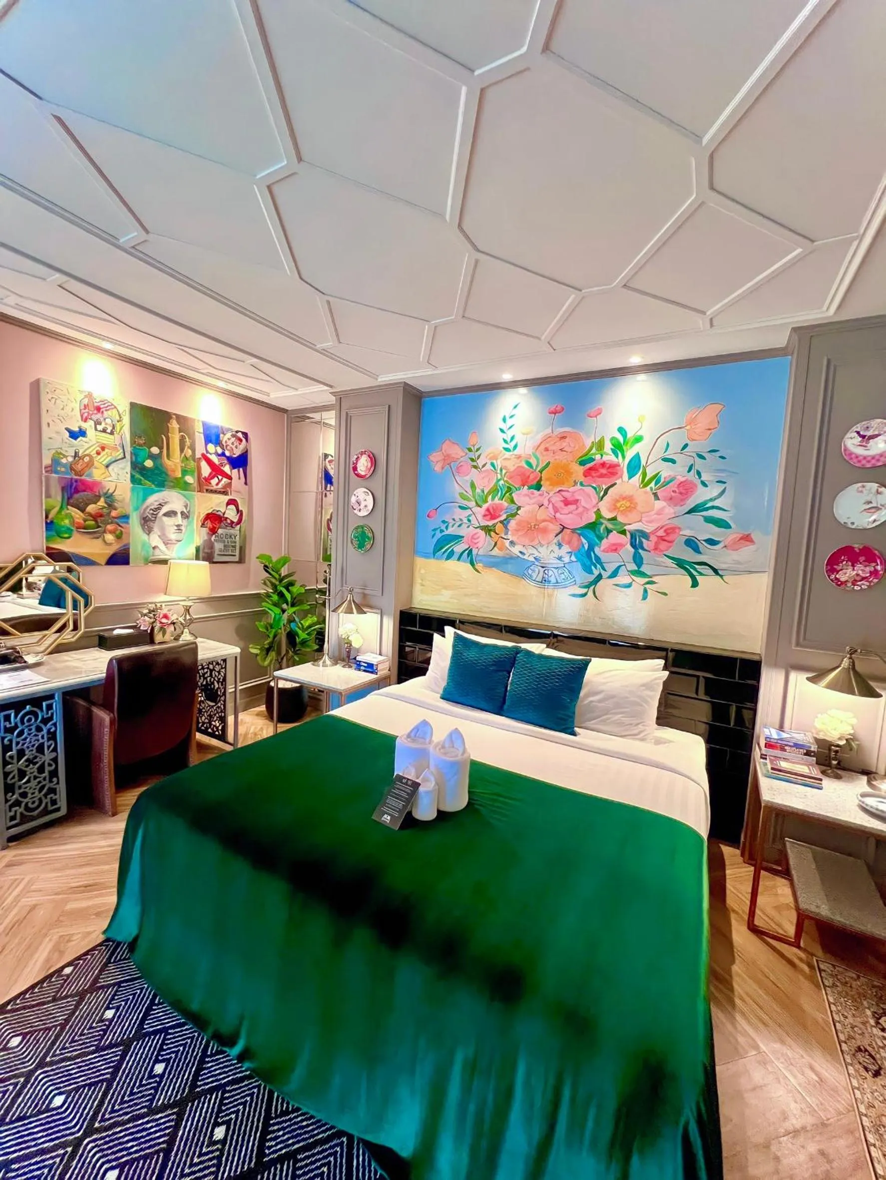 Bed in Yuu Hotel Ubon Ratchathani