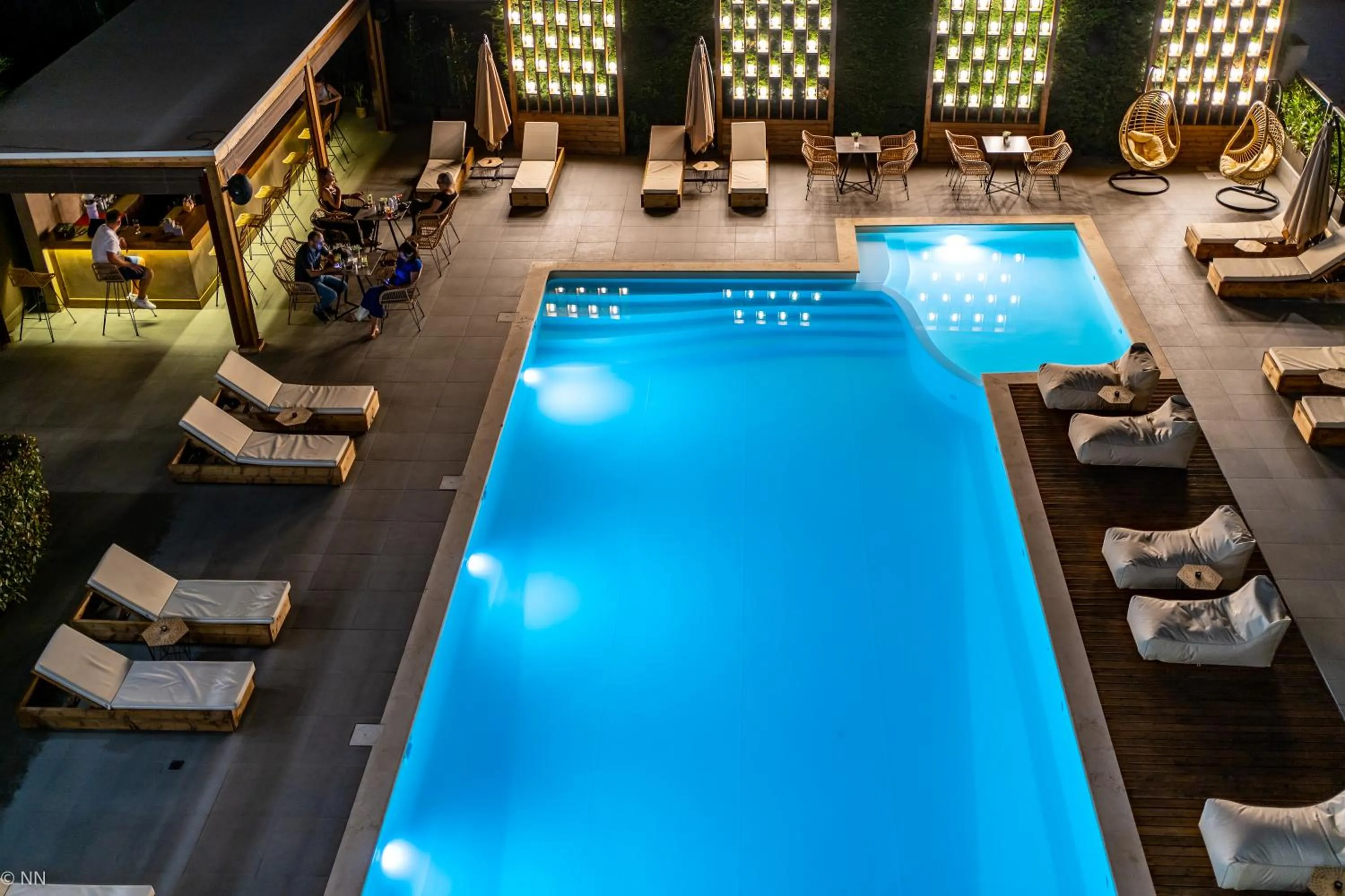 Swimming pool in Dafni Plus Hotel