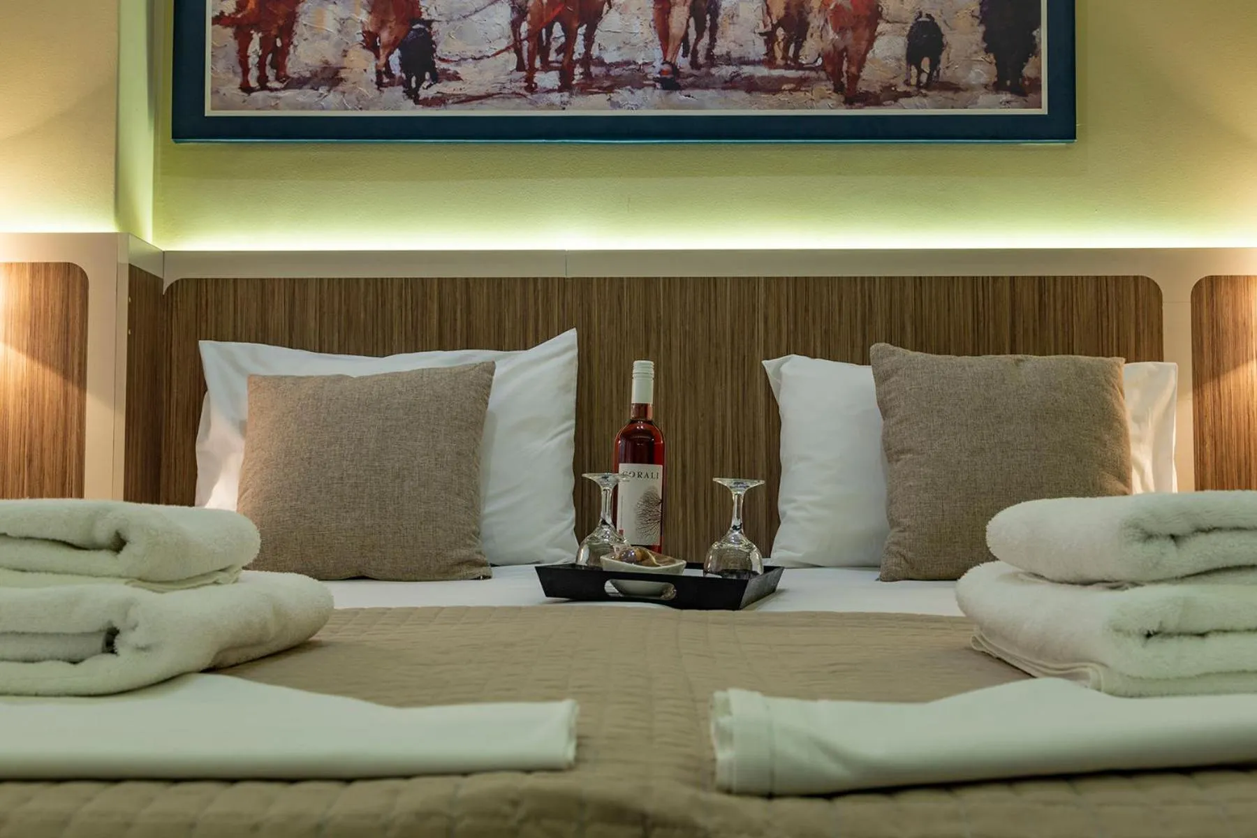 Bedroom, Bed in Dafni Plus Hotel