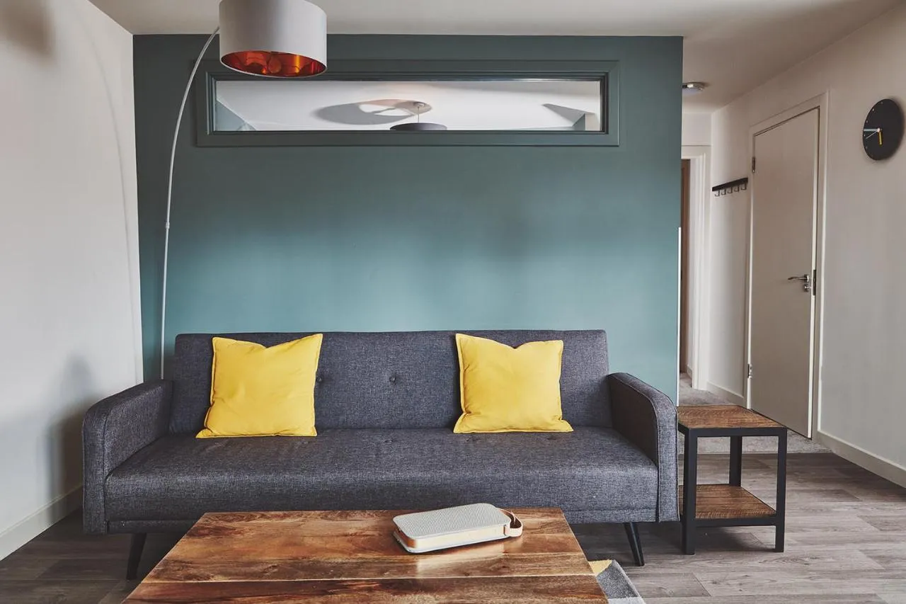 Living room in The Ranald Apartments