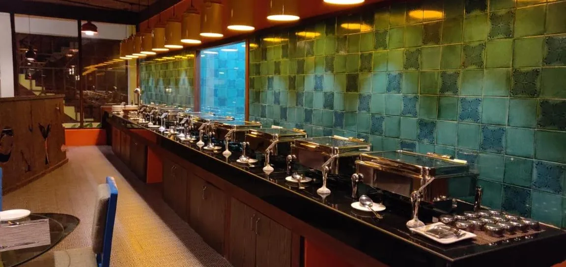 Buffet breakfast in Silver Sand Village Resort