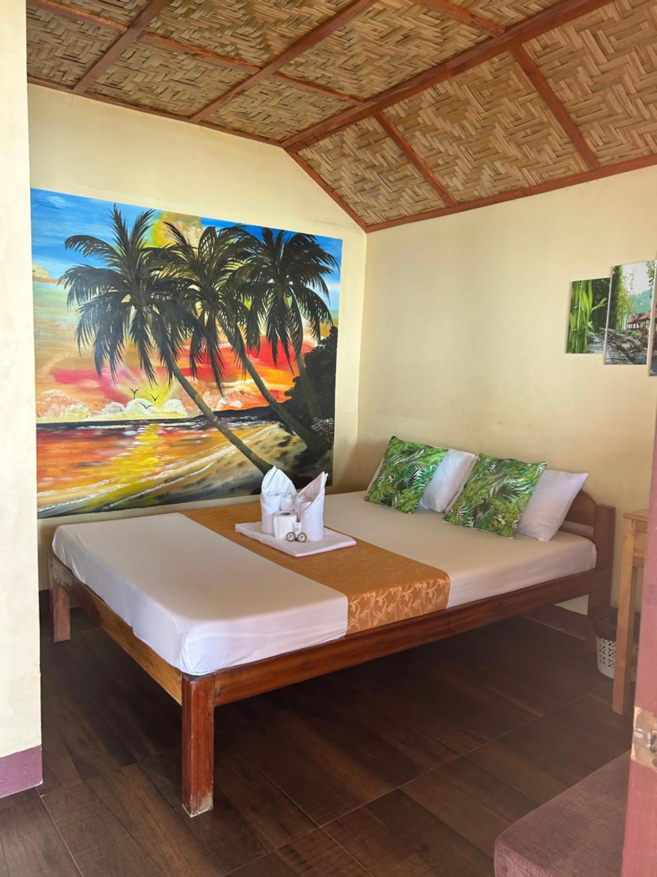 Bed in Mecaja Beach House