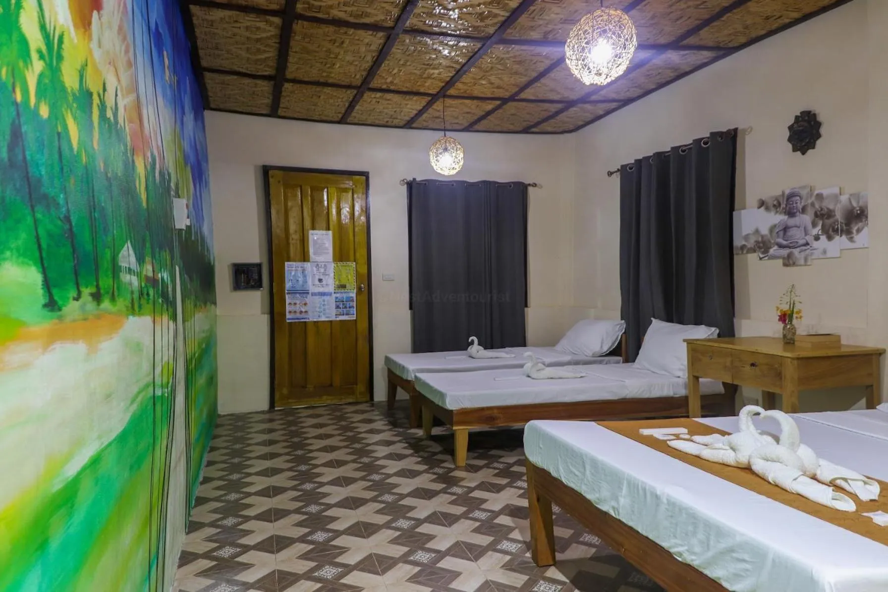 Bed in Mecaja Beach House