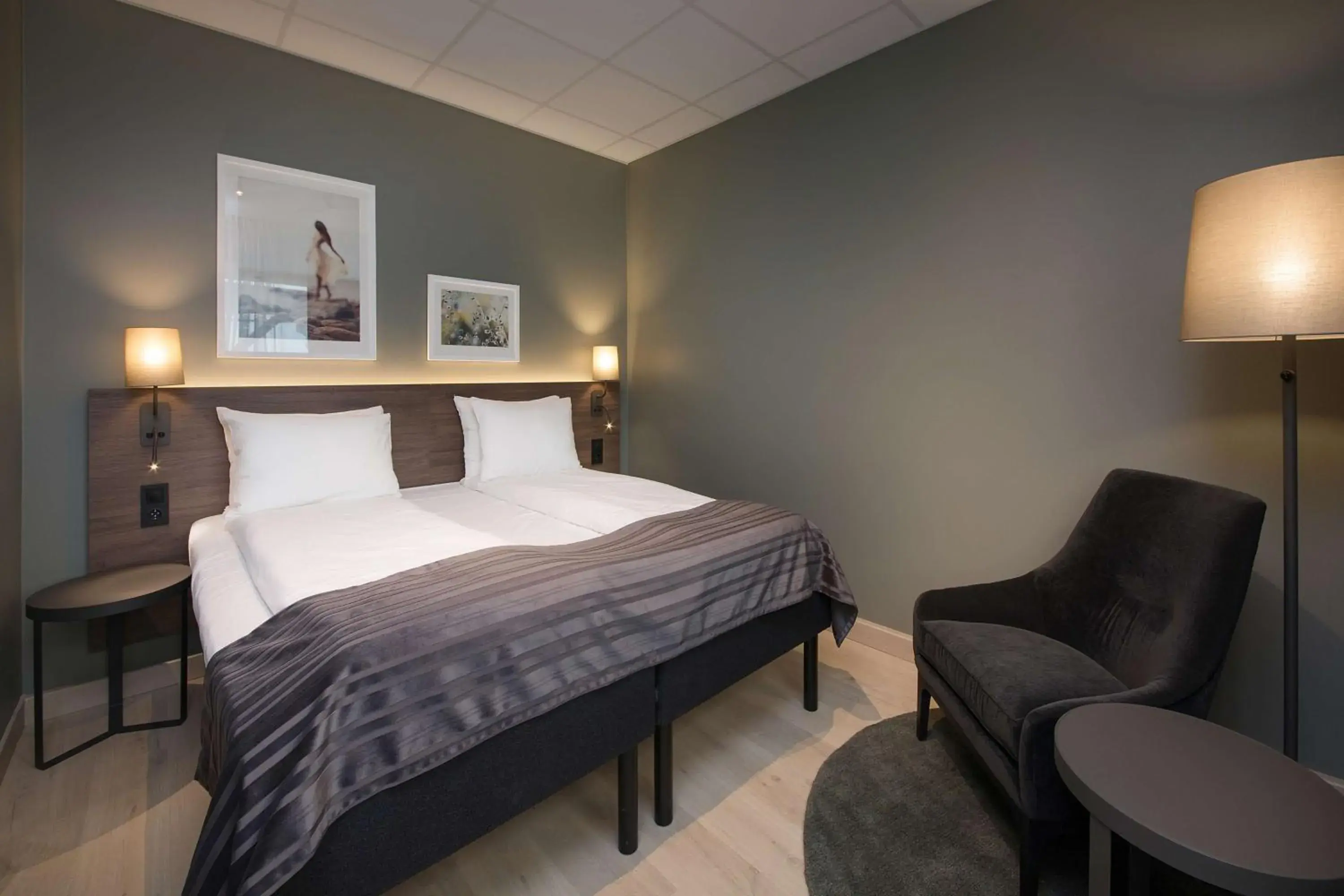 Bedroom, Bed in Scandic Sjølyst Bedroom, Bed in Scandic Sjølyst