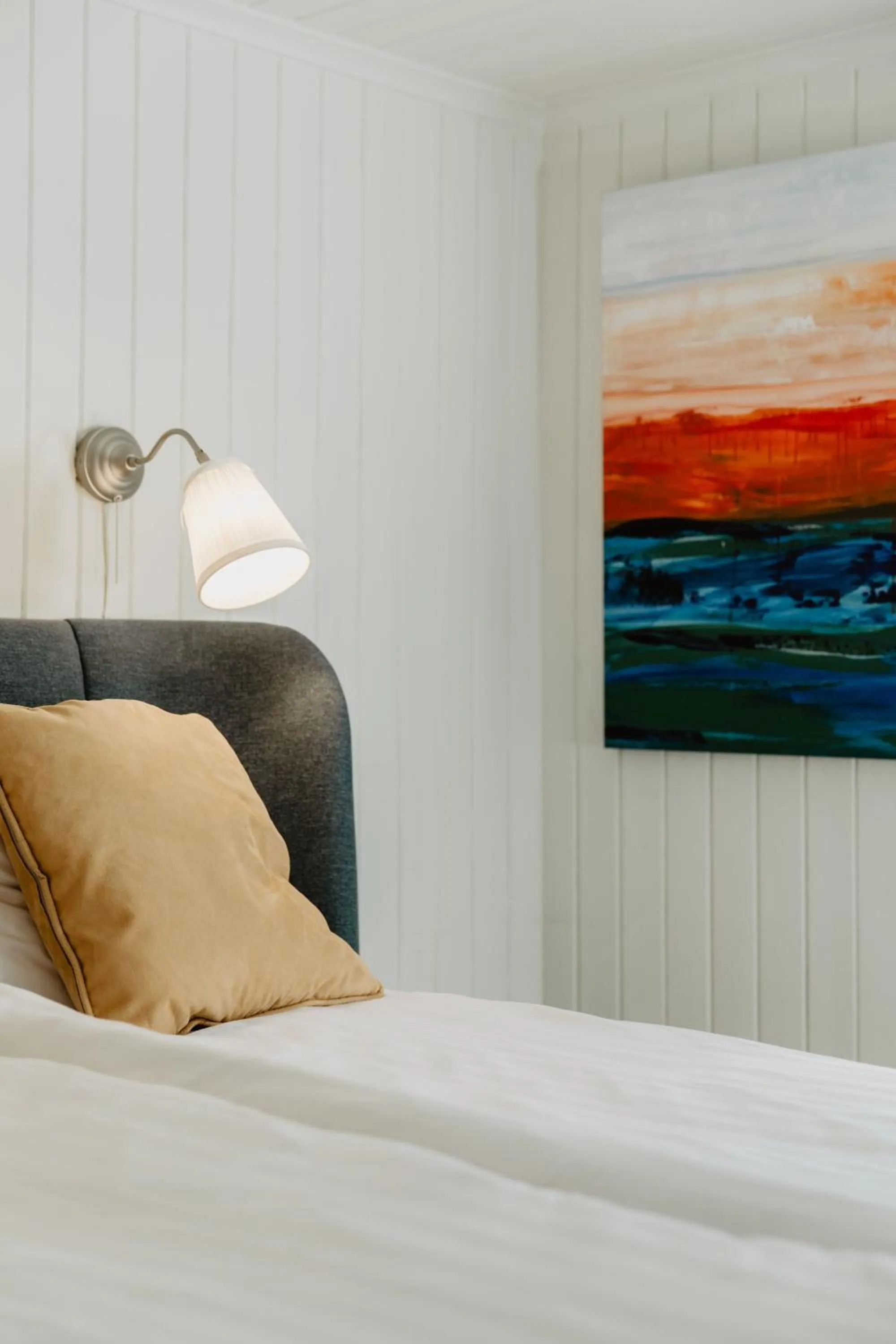 Bedroom, Bed in Slottsparken Motel