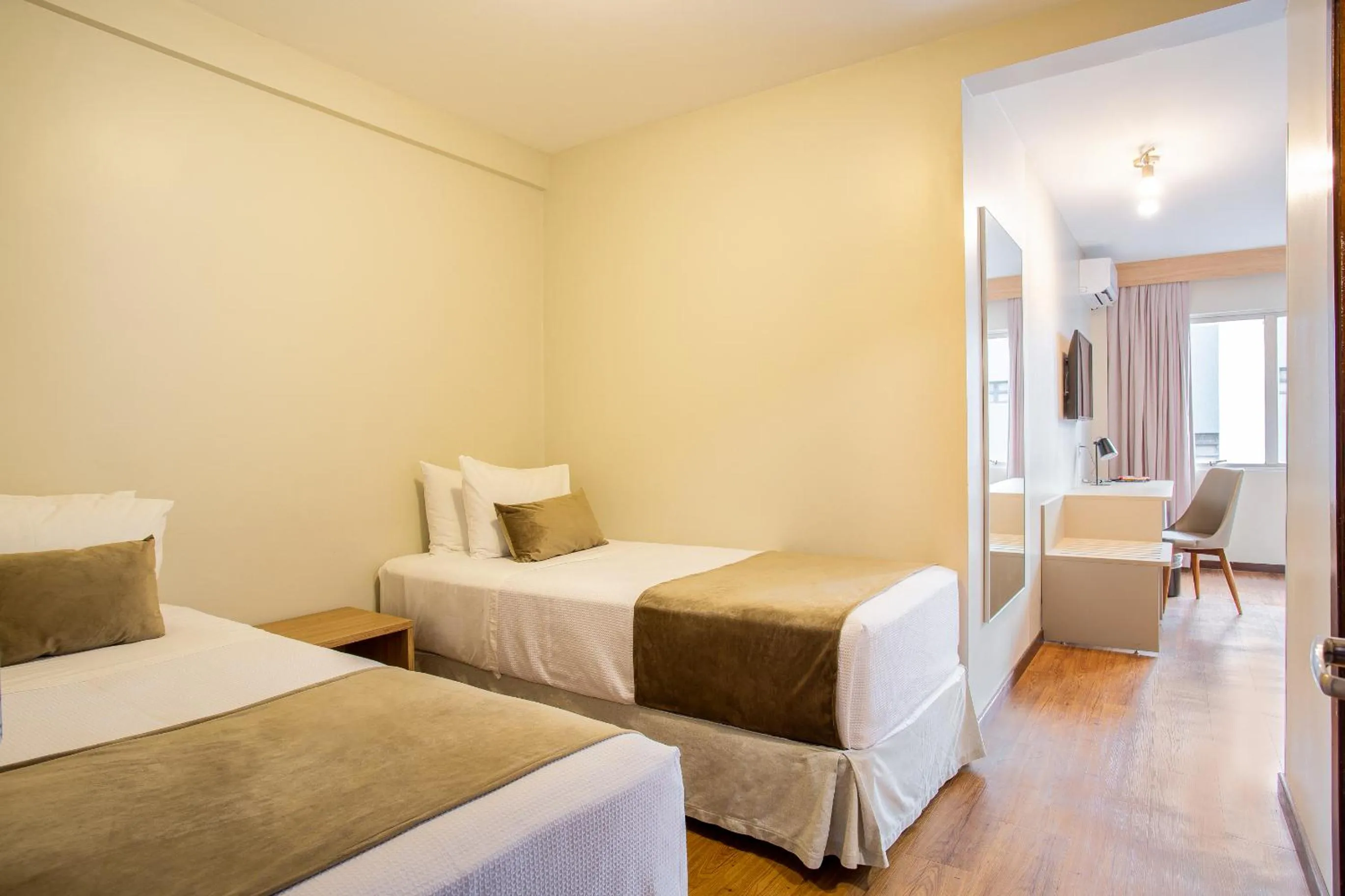 Bed in Jandaia Turismo Hotel