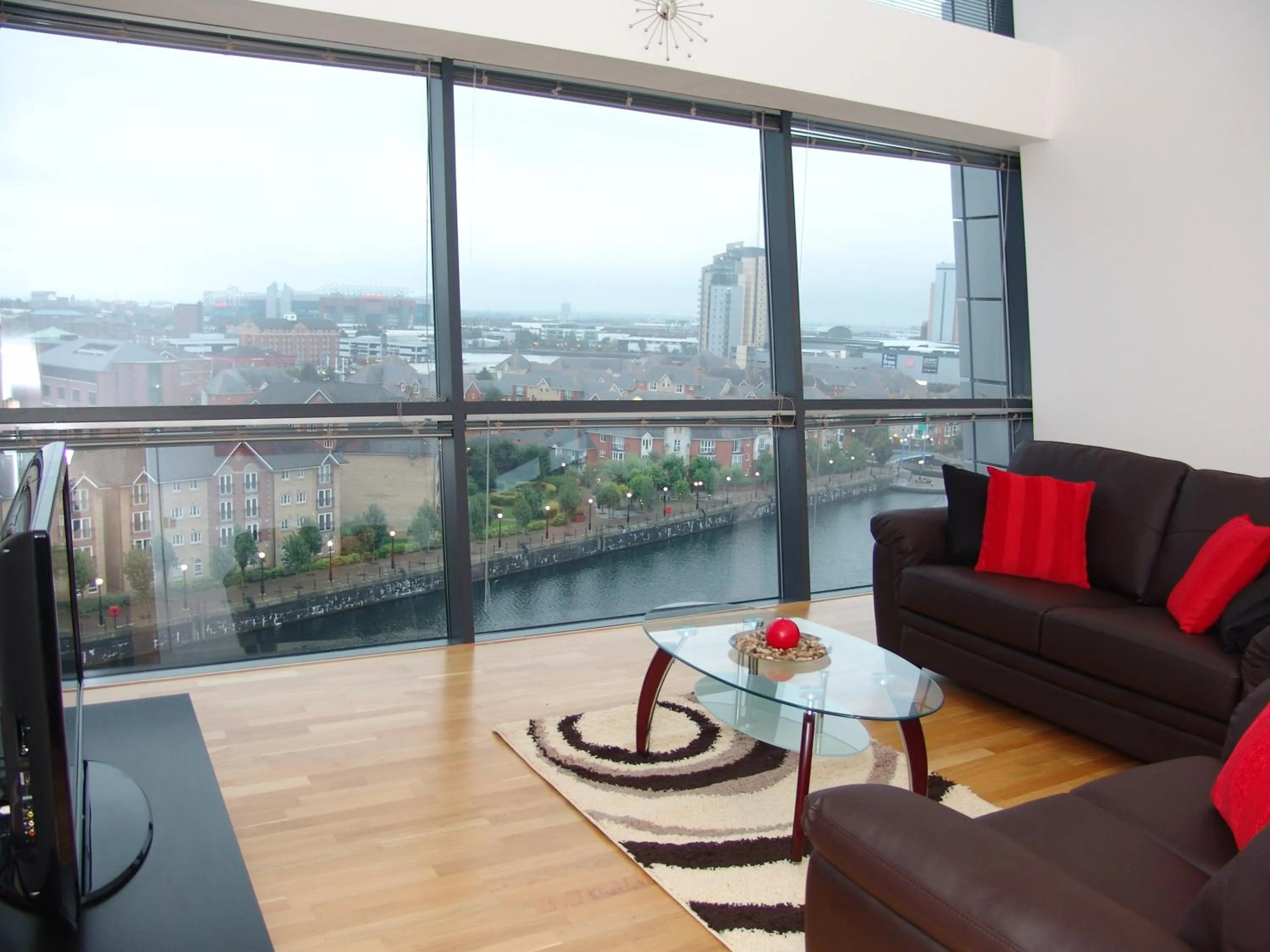 Seating area in Quay Apartments