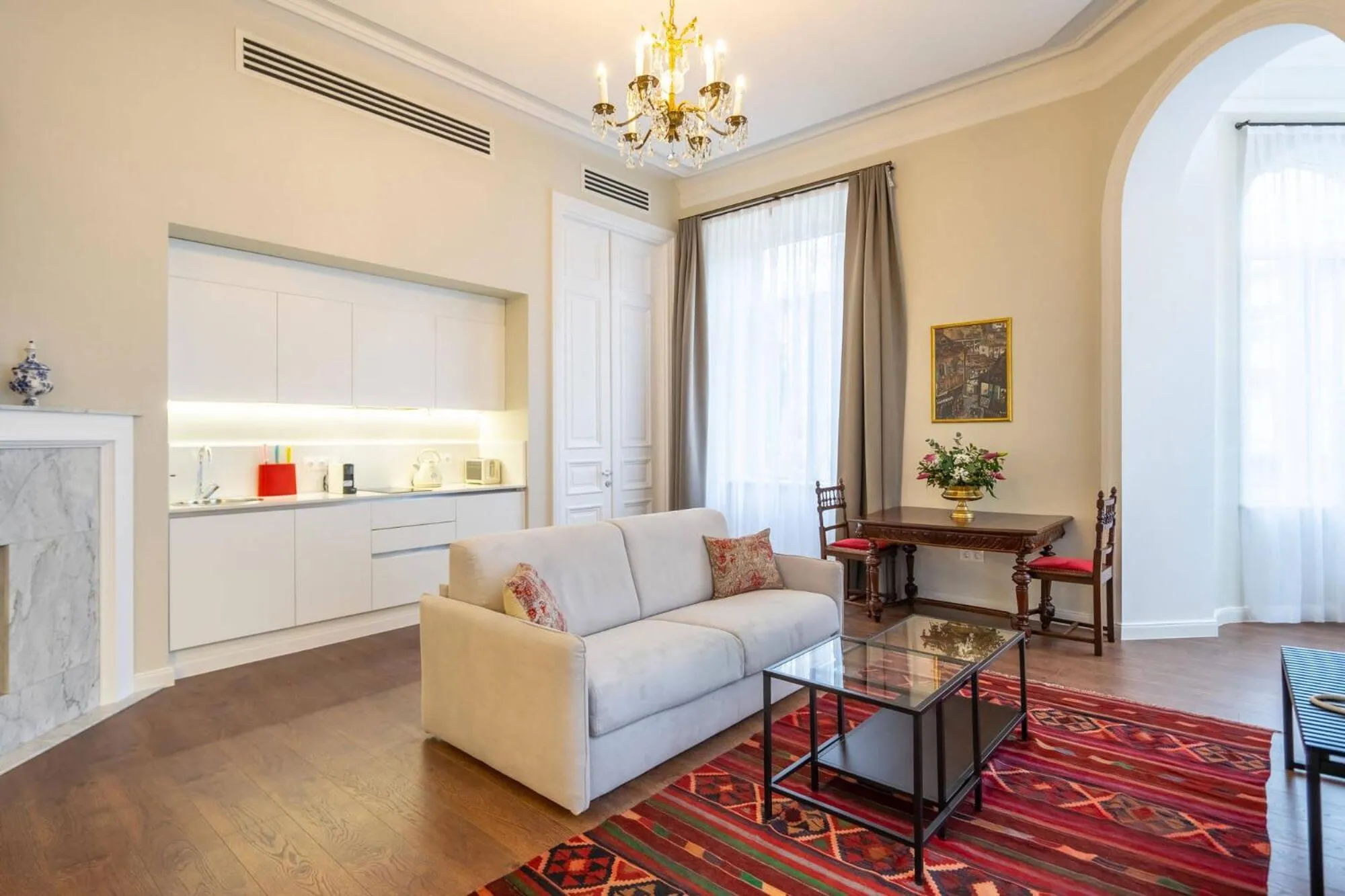 Living room in TIFLIS OPERA Aparthotel