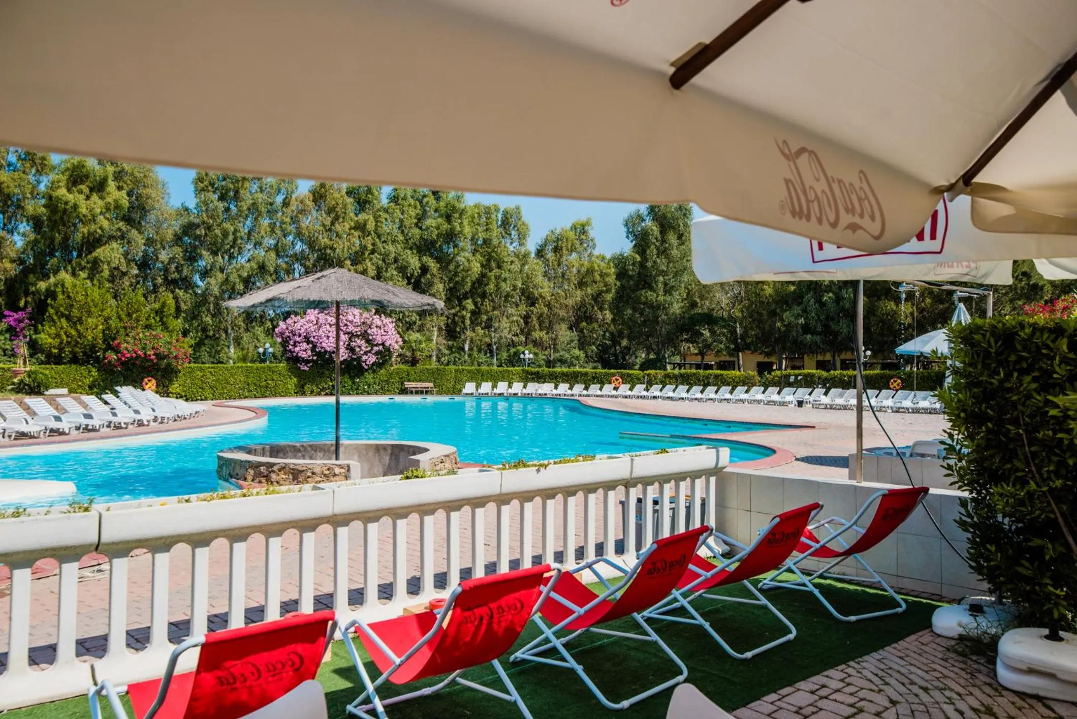 Pool view in Camping Arcobaleno