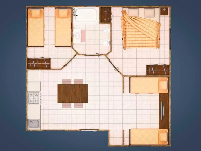 Floor plan in Camping Arcobaleno