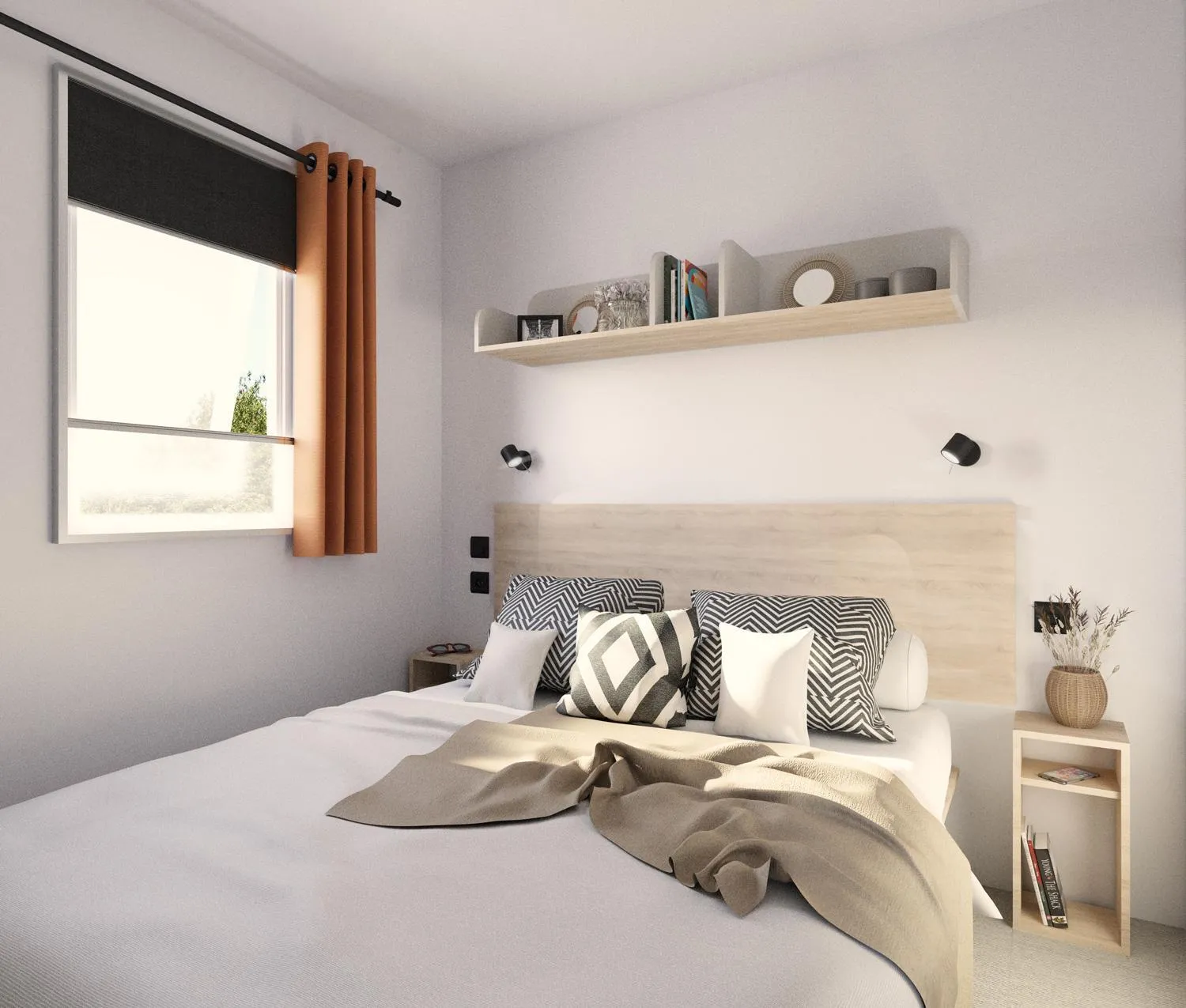 Bed in Camping Arcobaleno