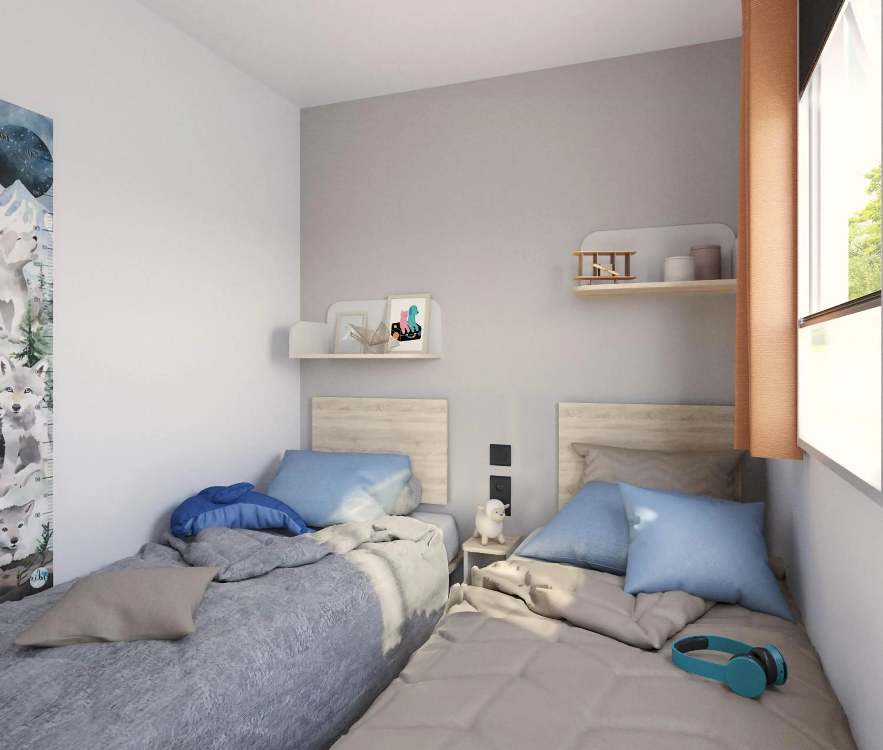 Bed in Camping Arcobaleno