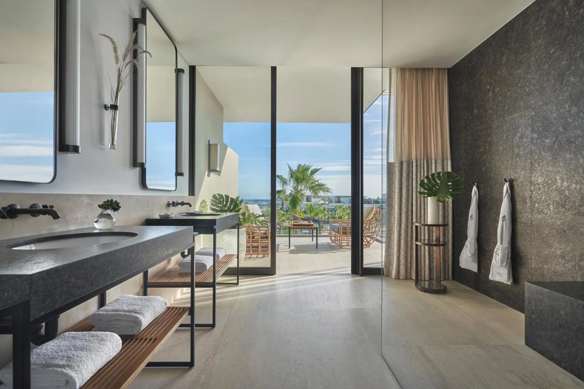 Bathroom, Bed in Four Seasons Resort Los Cabos