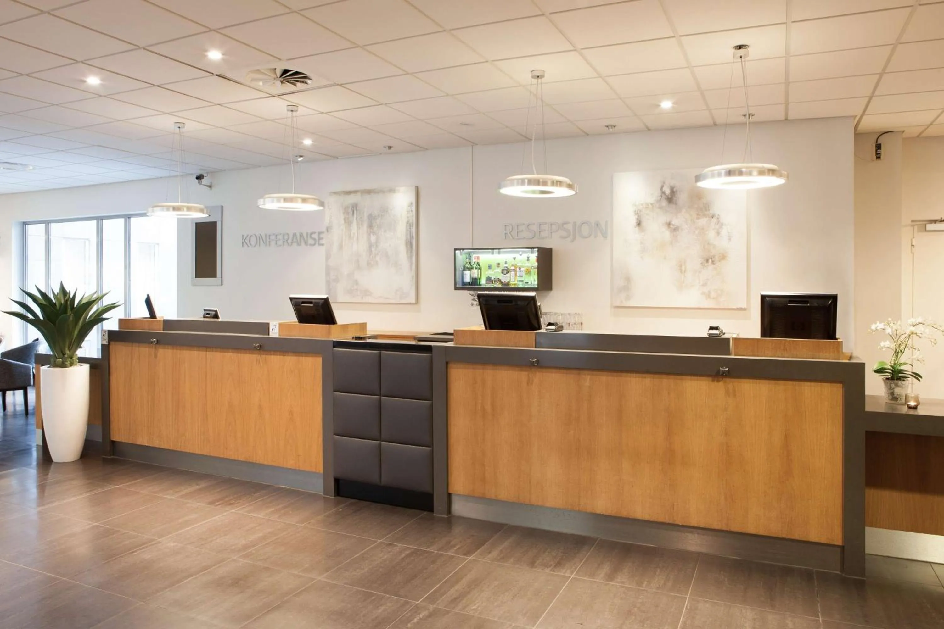 Lobby or reception in Scandic Asker