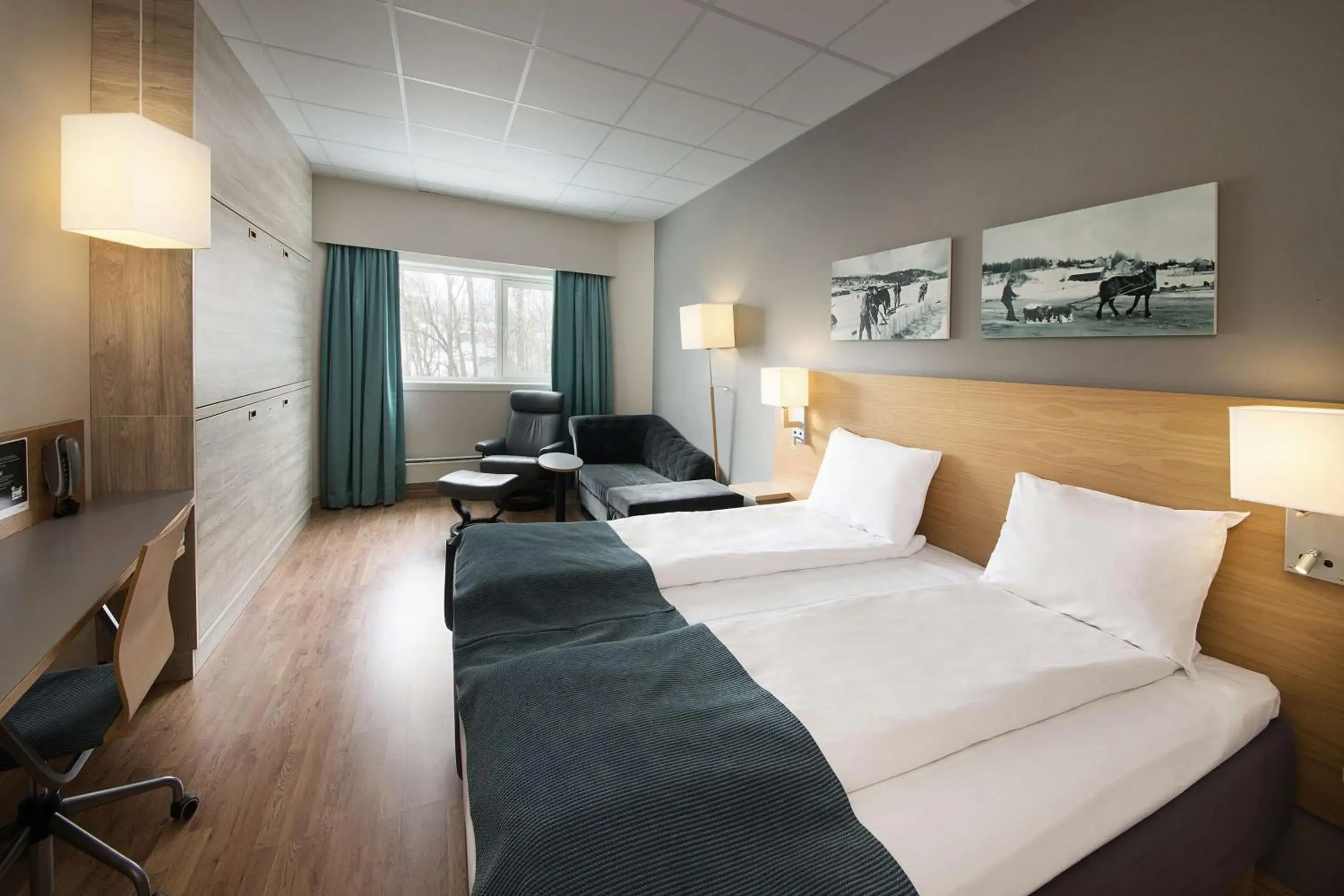 Bedroom, Bed in Scandic Asker Bedroom, Bed in Scandic Asker