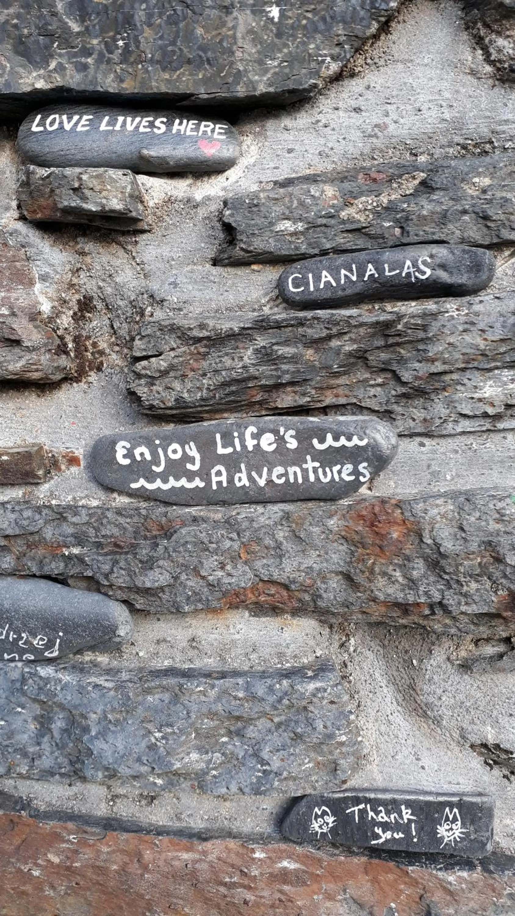 Text overlay in Garragh Mhor