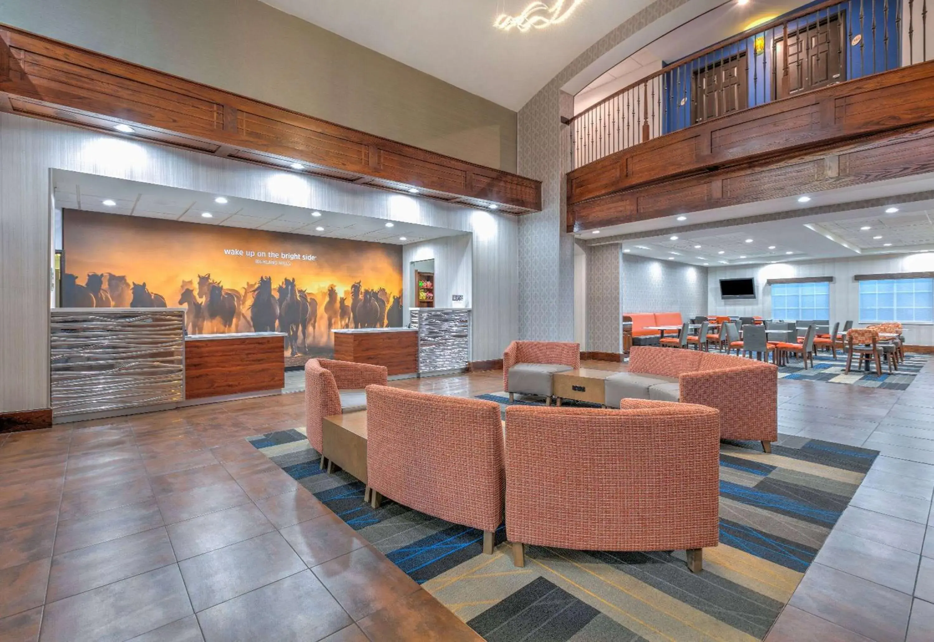 Lobby or reception in La Quinta by Wyndham Fort Worth NE Mall Lobby or reception in La Quinta by Wyndham Fort Worth NE Mall