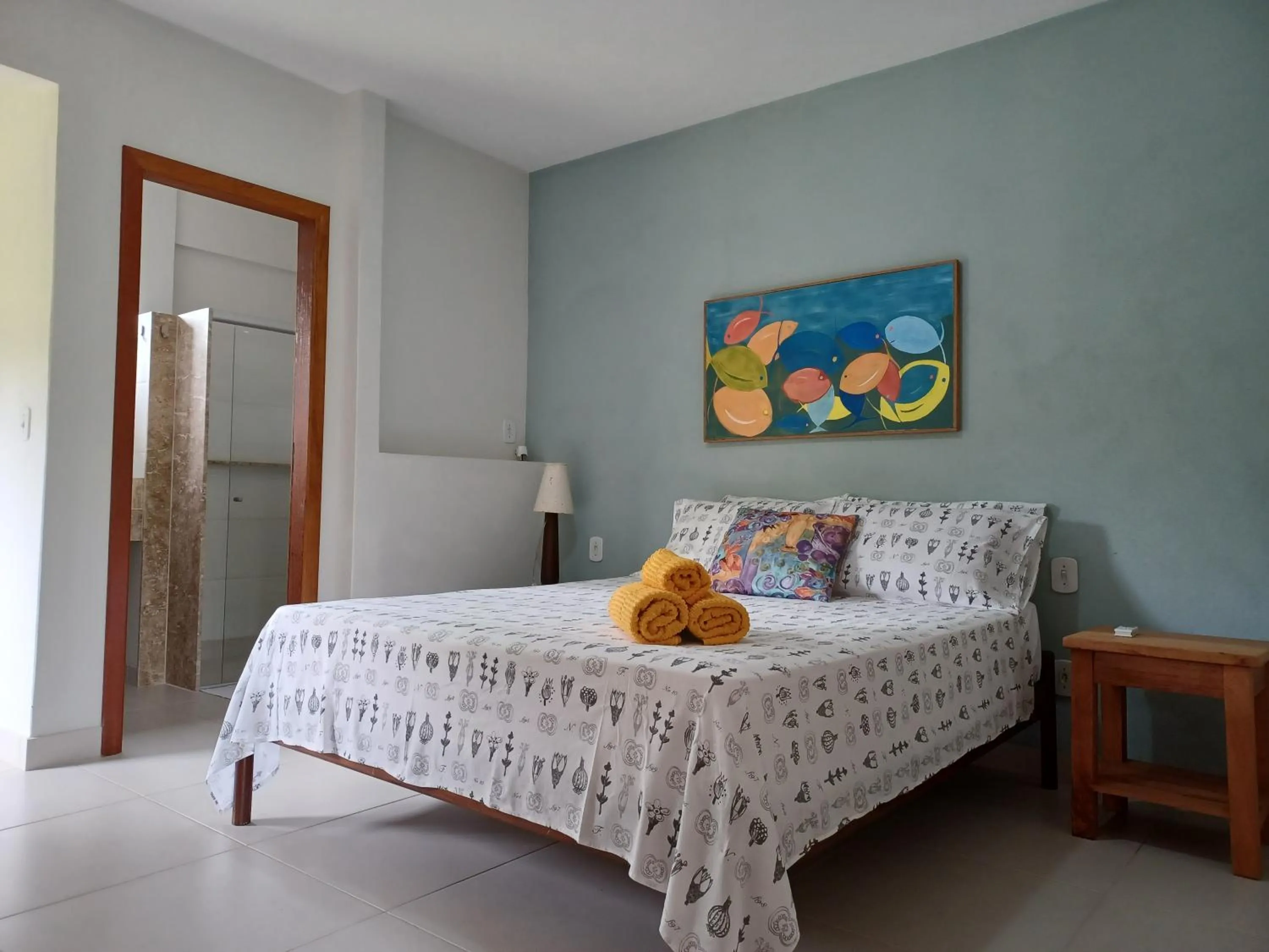 Bed in Manjuba Pousada - Taipu de Fora