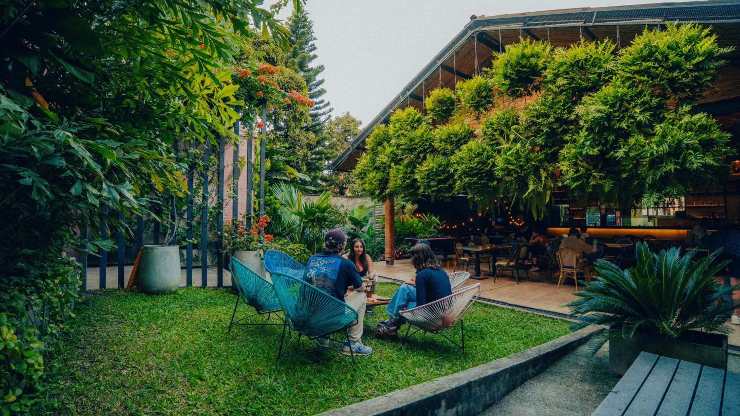 Patio in Viajero Cali Hostel