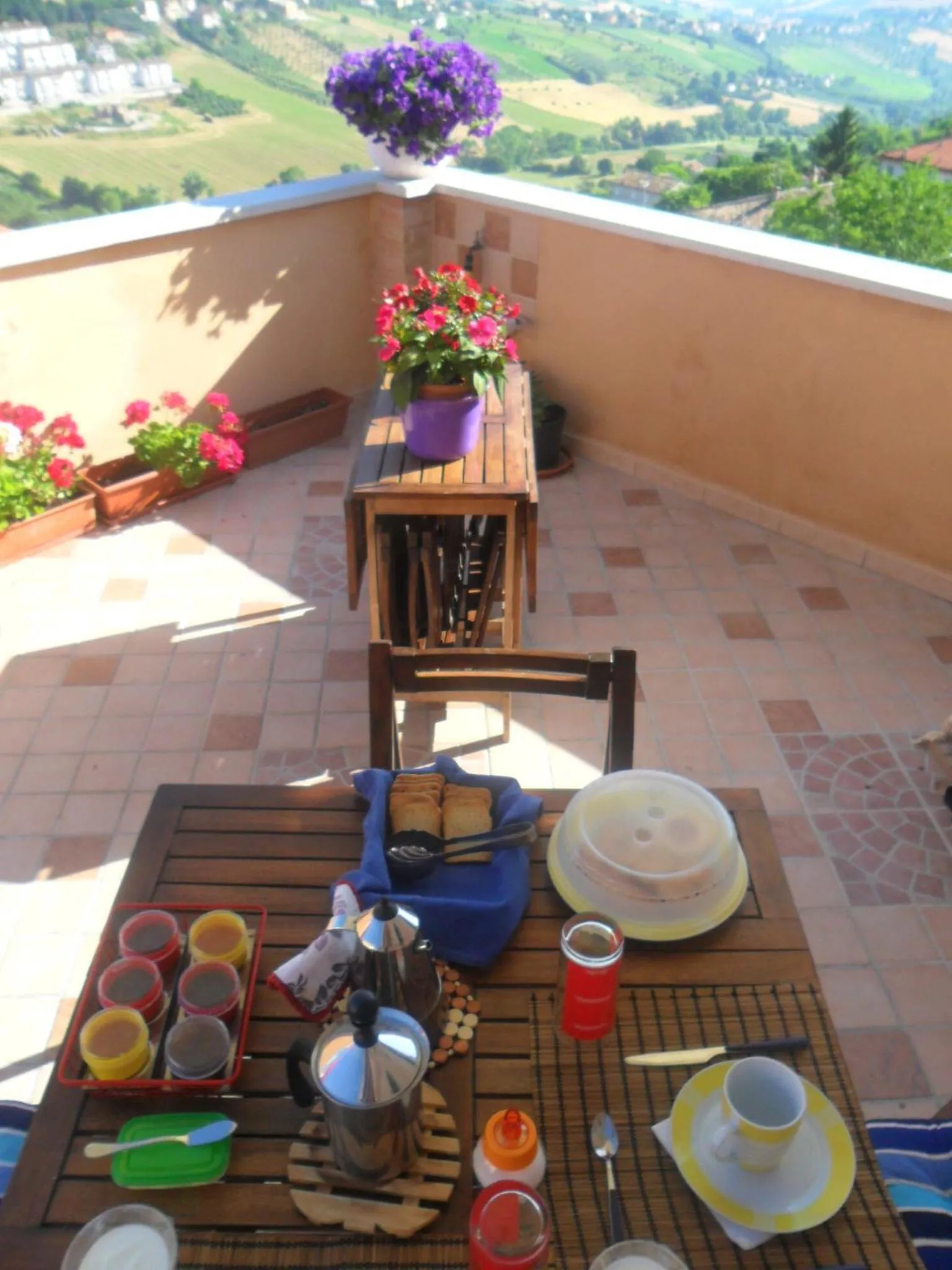 Balcony/Terrace in B&B Le Terrazze Fermo