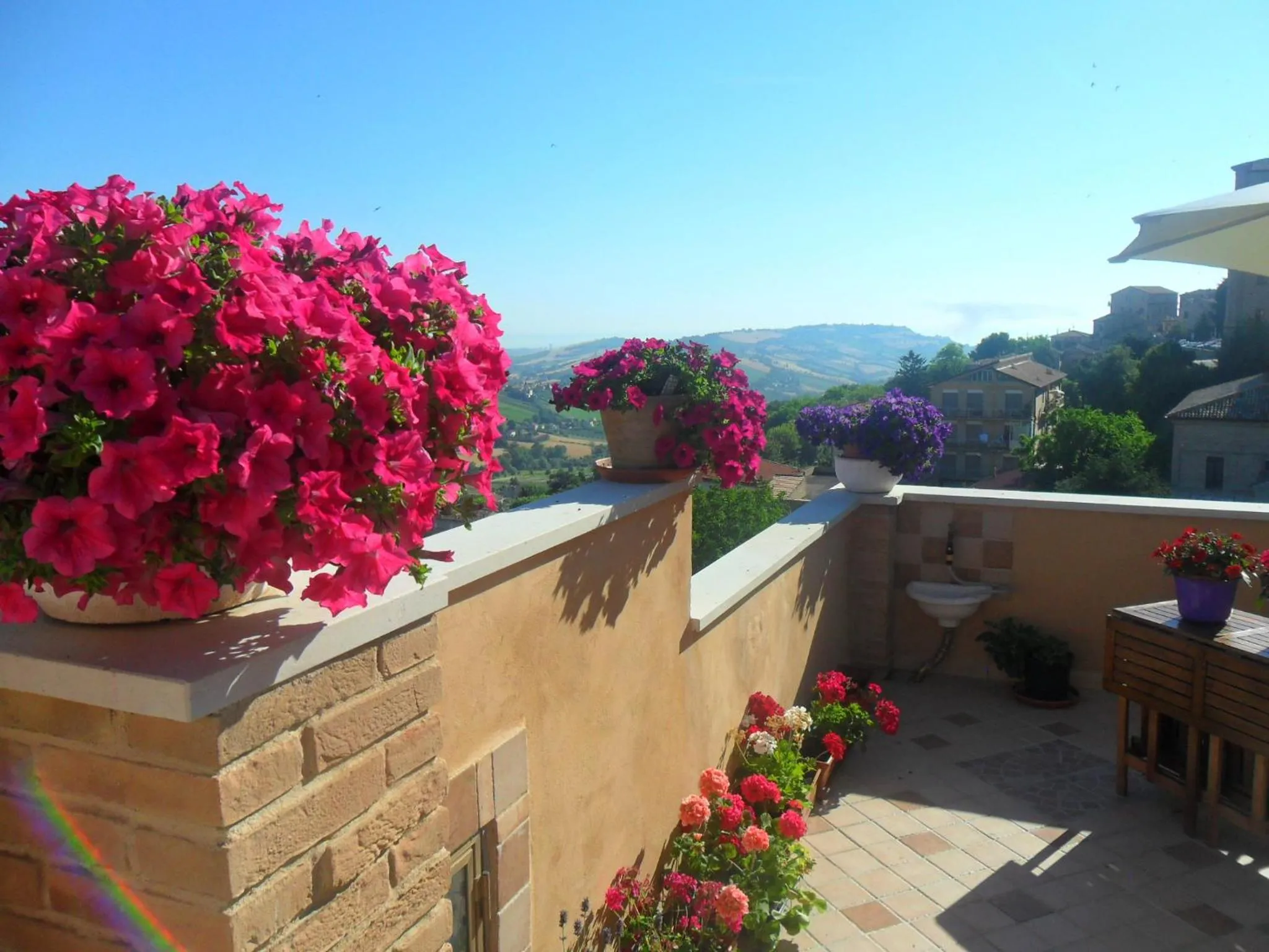 Balcony/Terrace in B&B Le Terrazze Fermo