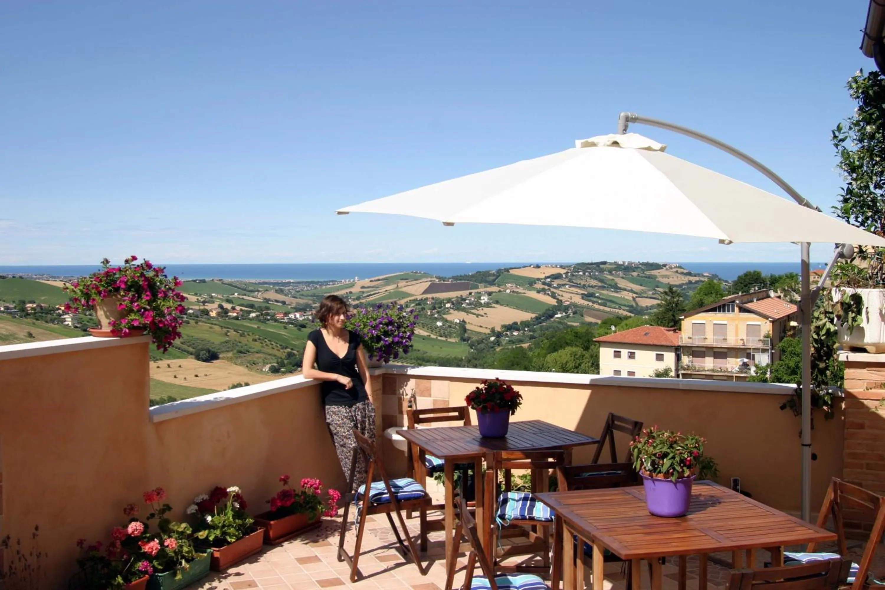 Balcony/Terrace in B&B Le Terrazze Fermo