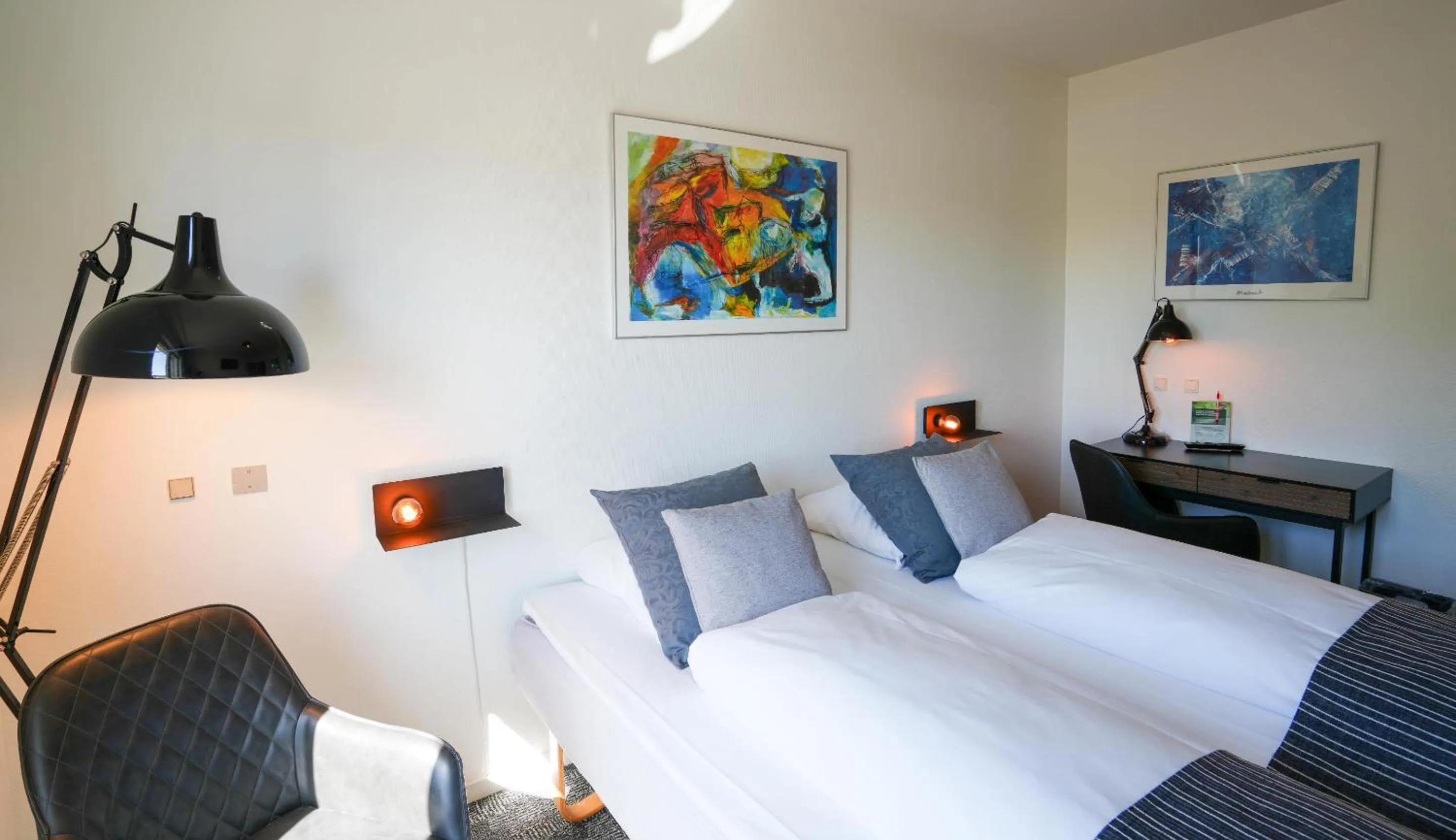 Bed in Østergaards Hotel