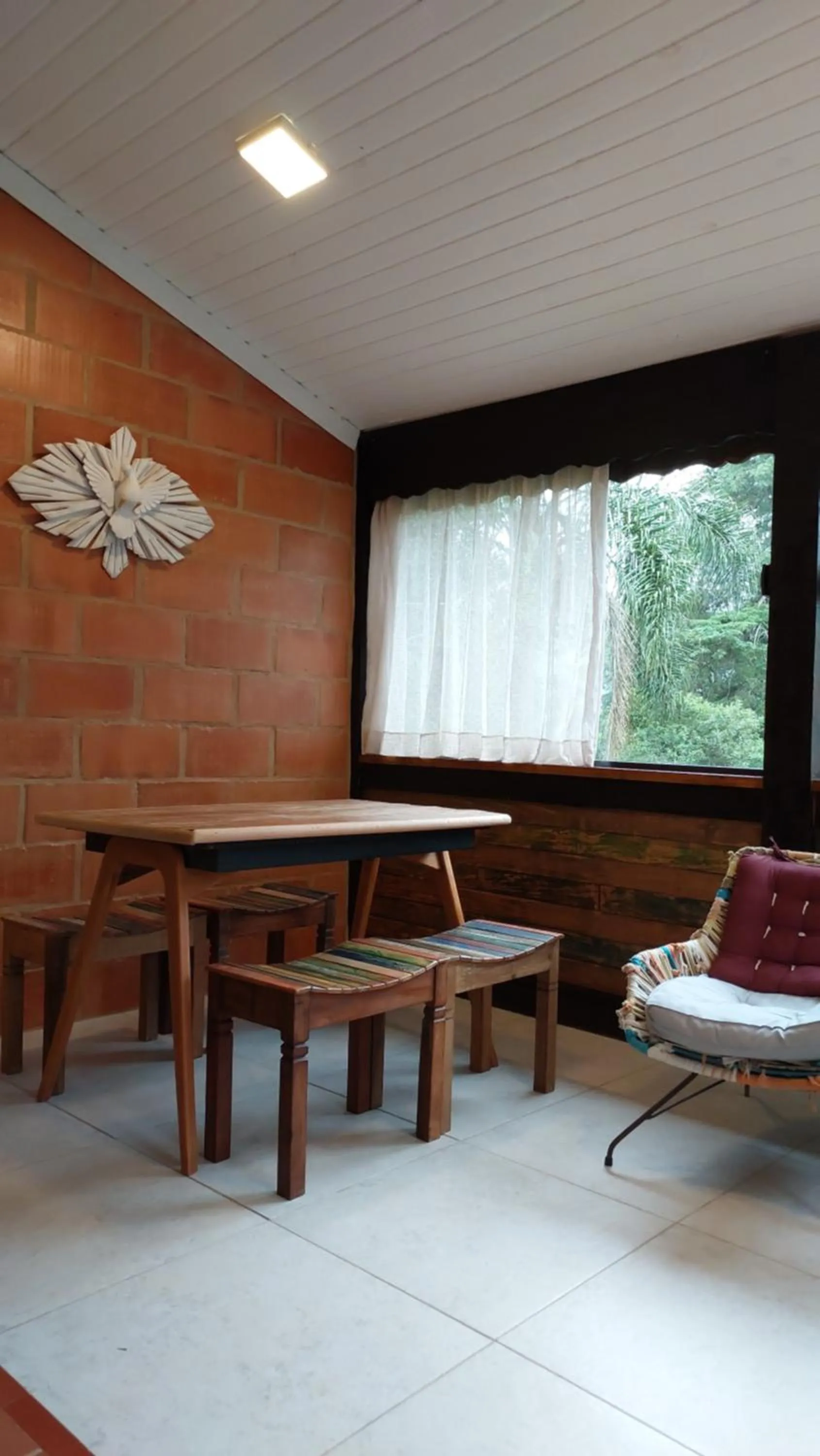 Seating area in Casa no Céu