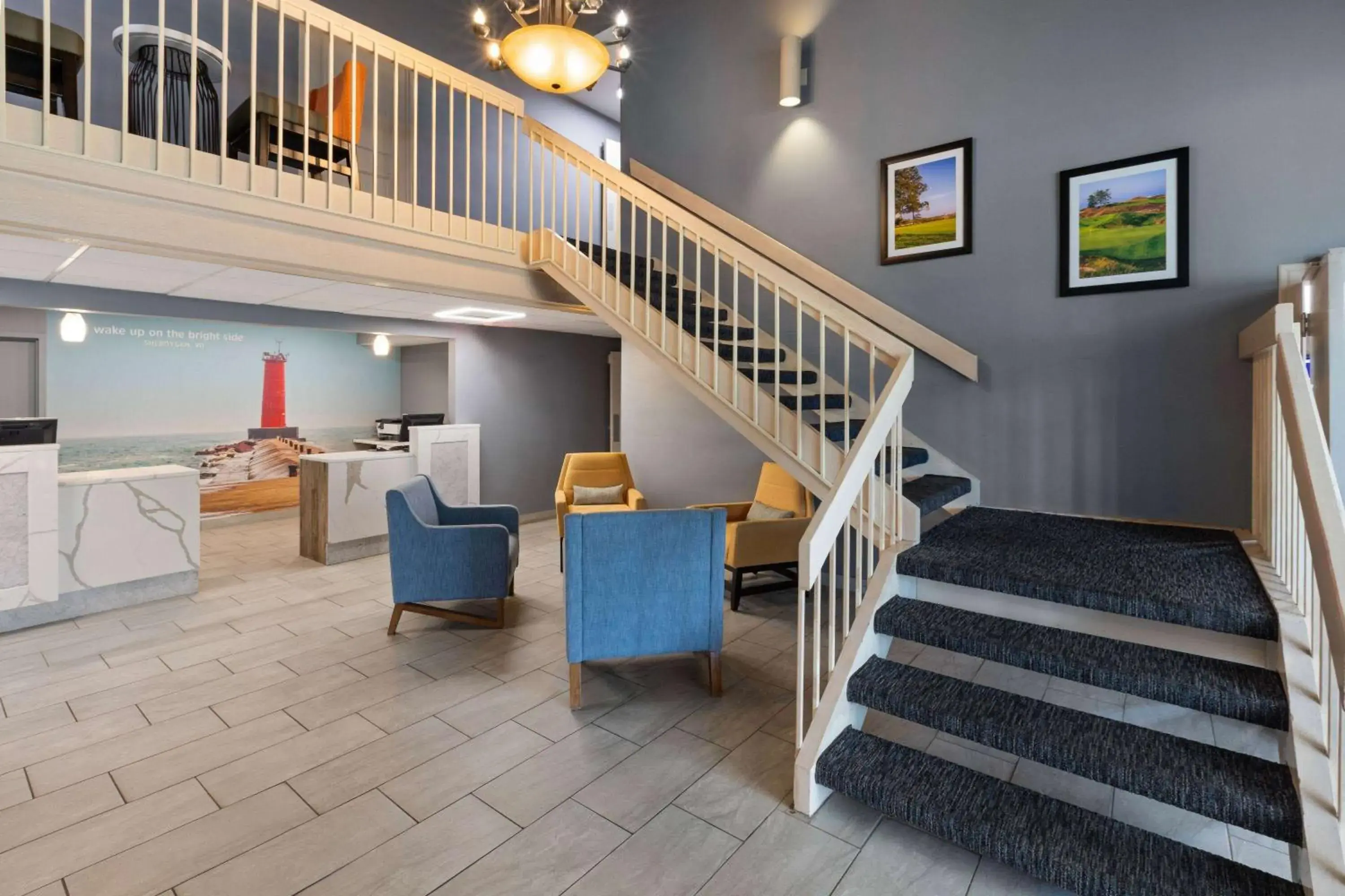 Lobby or reception in La Quinta Inn by Wyndham Sheboygan Lobby or reception in La Quinta Inn by Wyndham Sheboygan