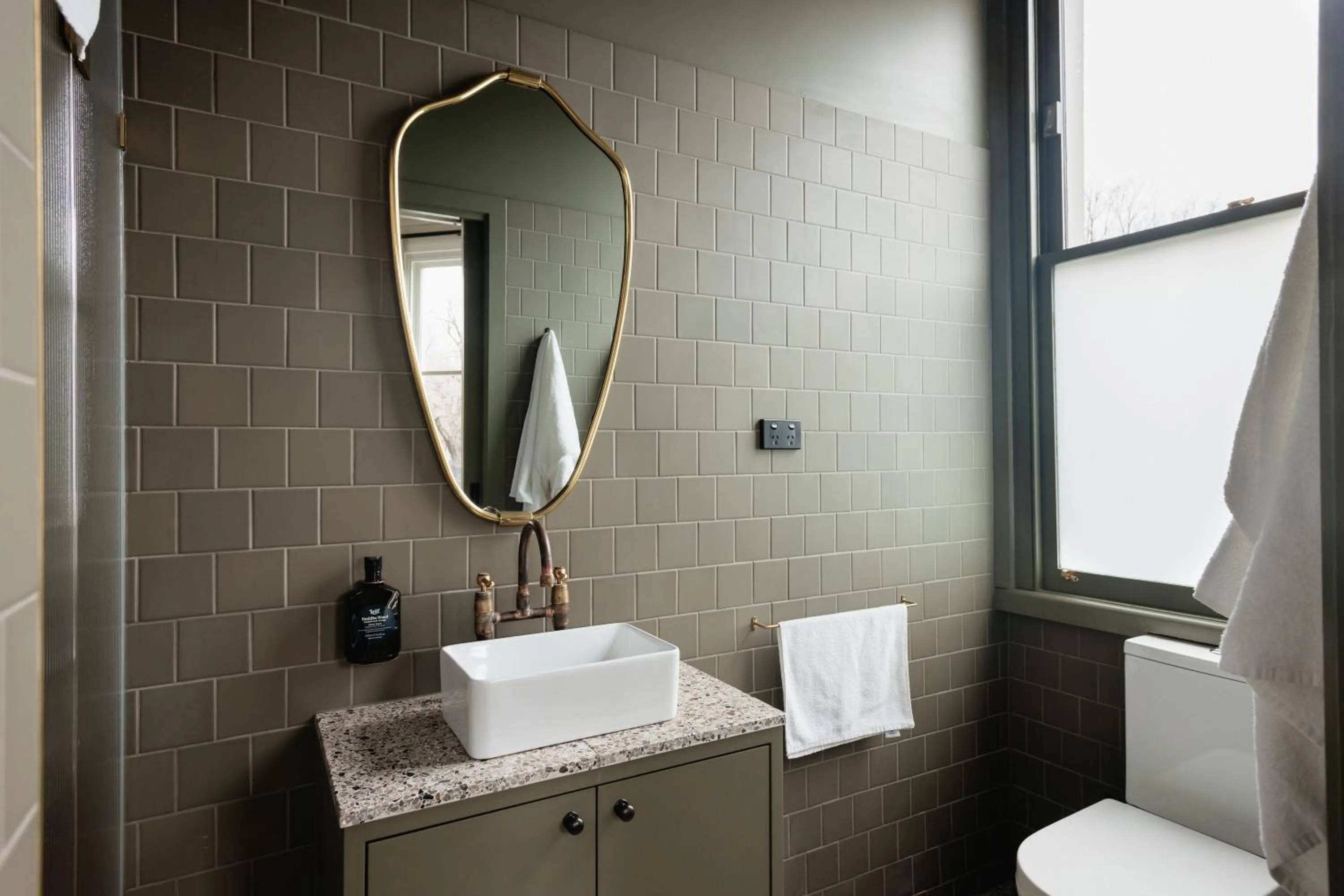 Bathroom in Naughtons Hotel