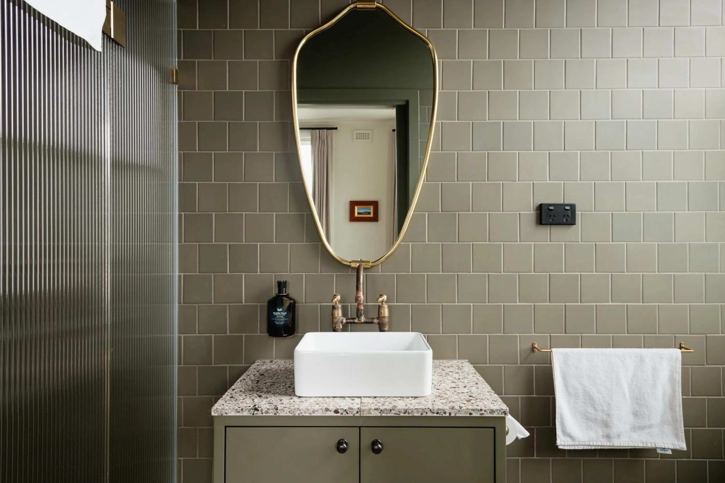 Bathroom in Naughtons Hotel