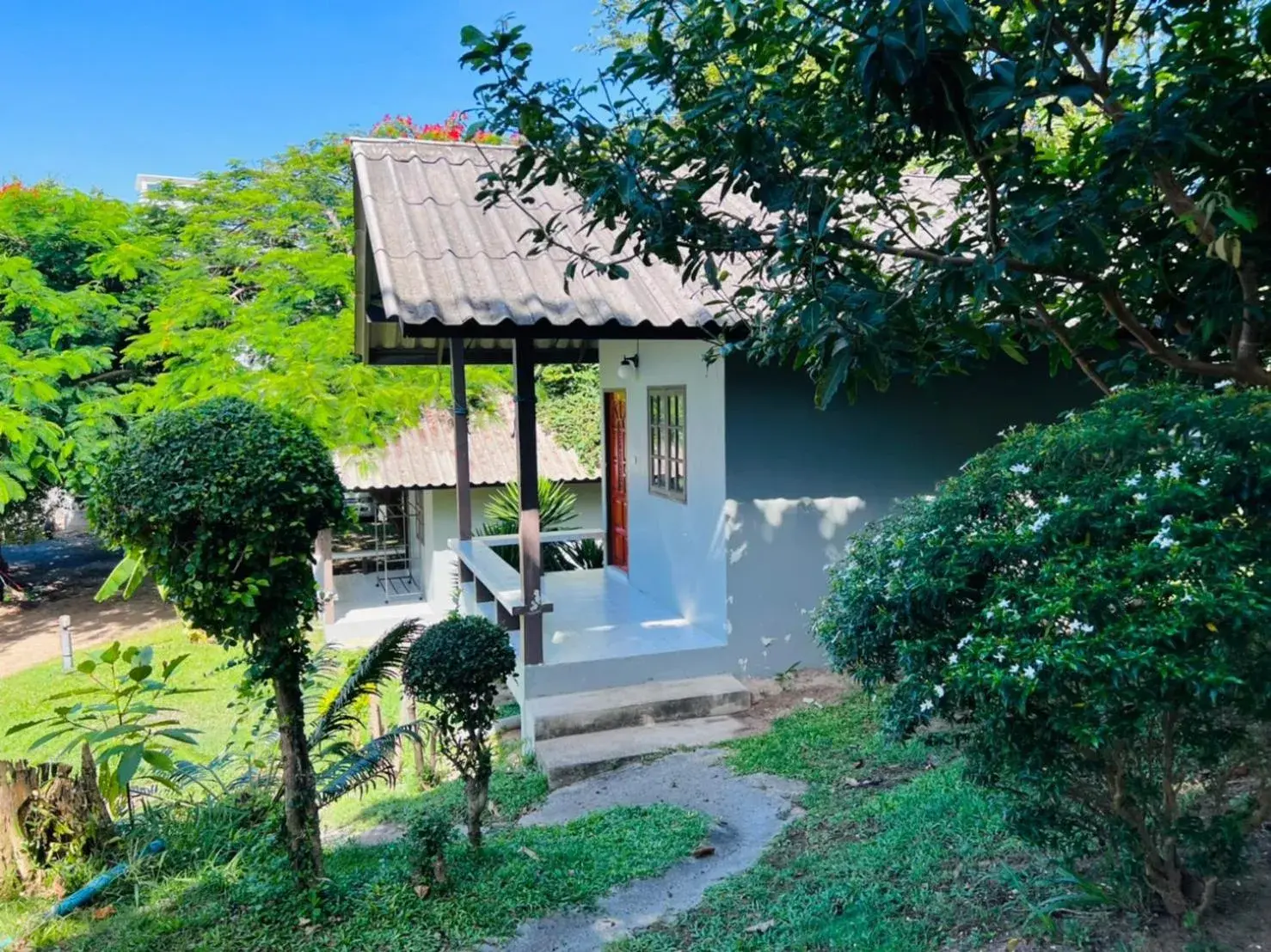 Garden view in Phupha Bungalow Haad Rin Garden view in Phupha Bungalow Haad Rin