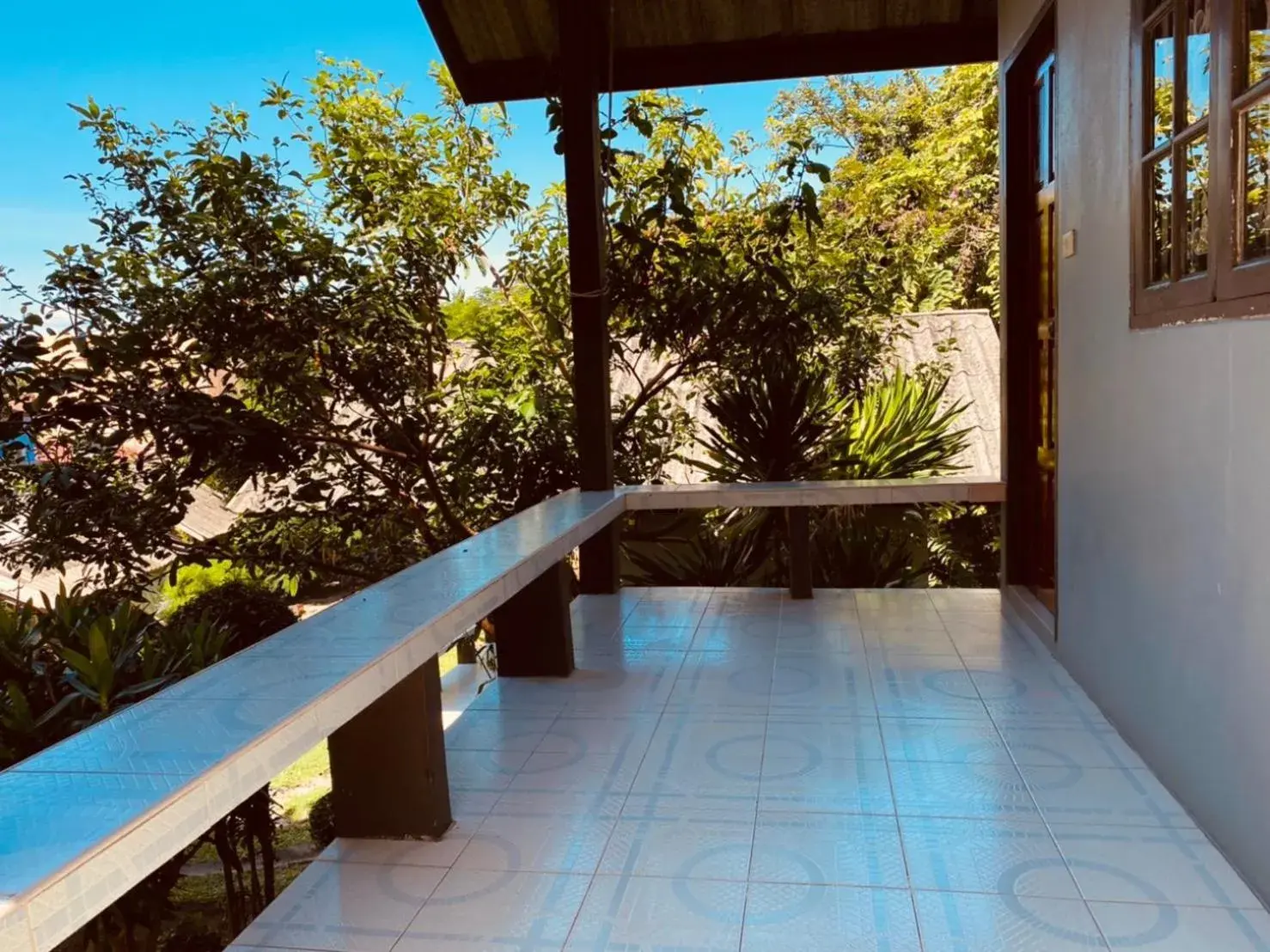 Balcony/Terrace in Phupha Bungalow Haad Rin Balcony/Terrace in Phupha Bungalow Haad Rin