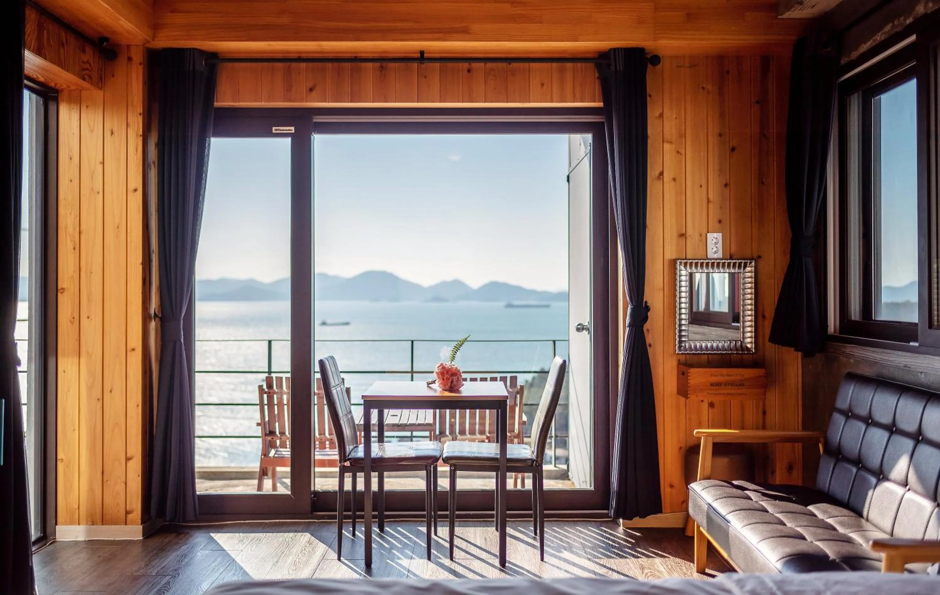 Dining area in Namhae Whale's Dream