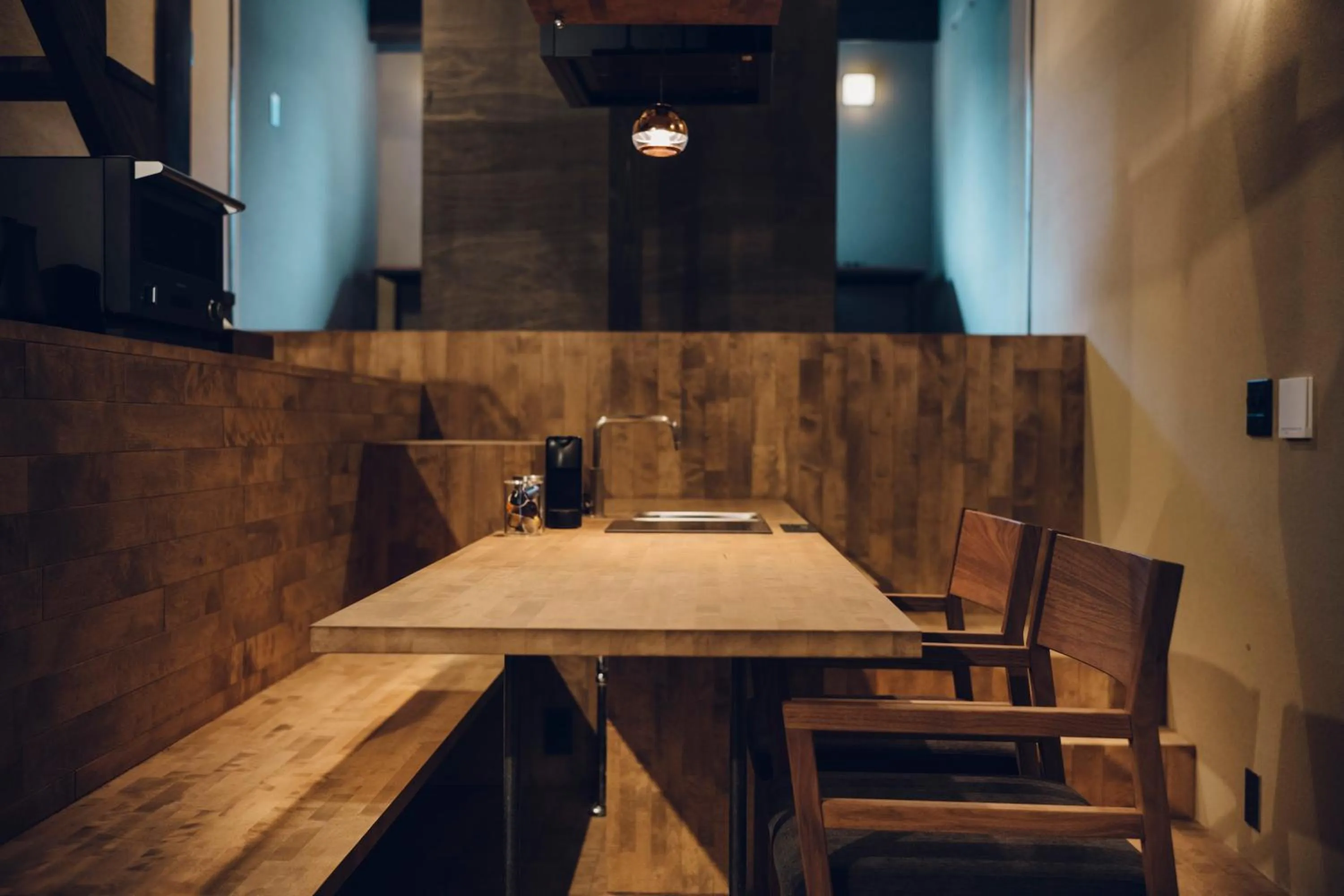 Dining area in Noboru House Kyoto