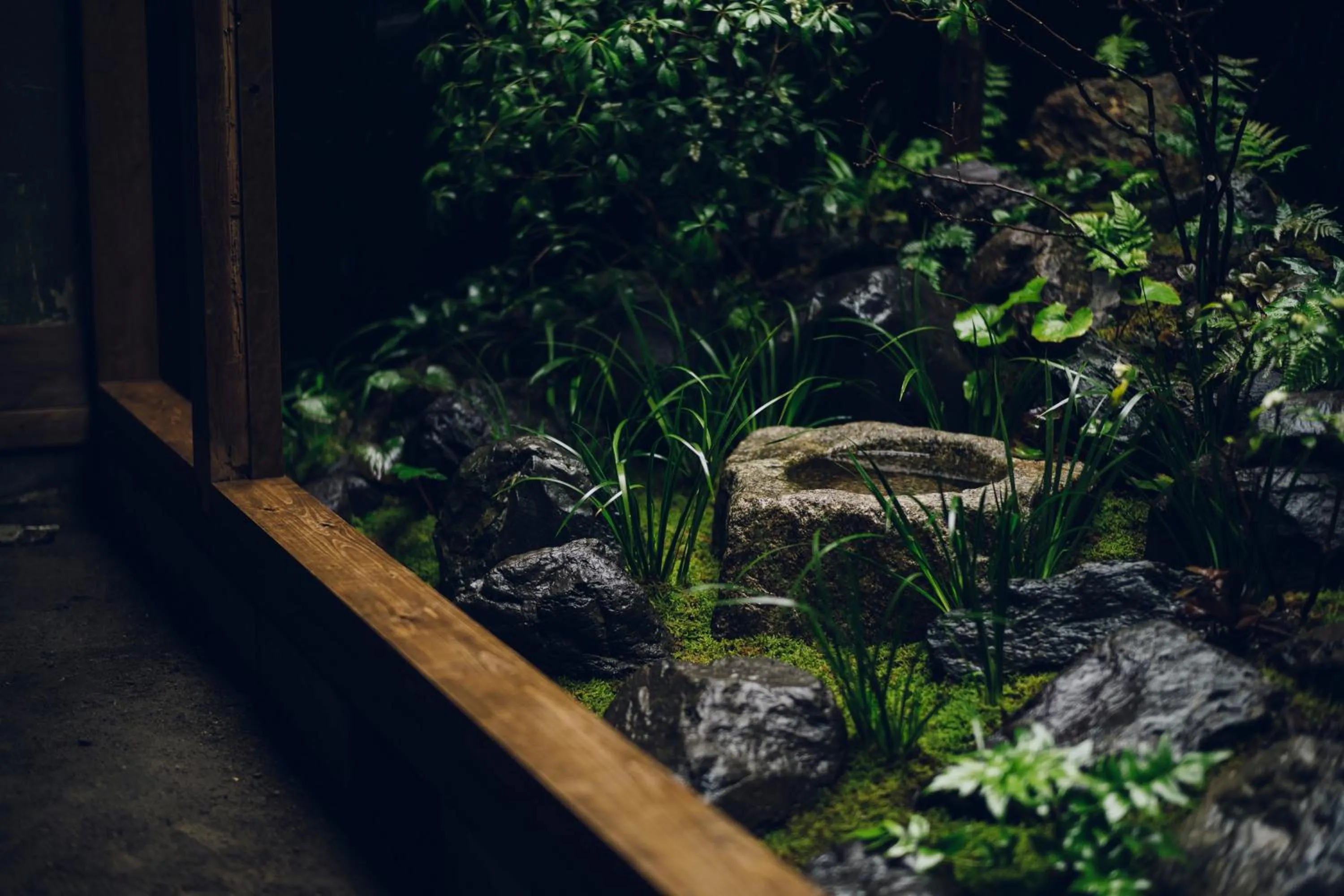 Garden in Meguru House Kyoto