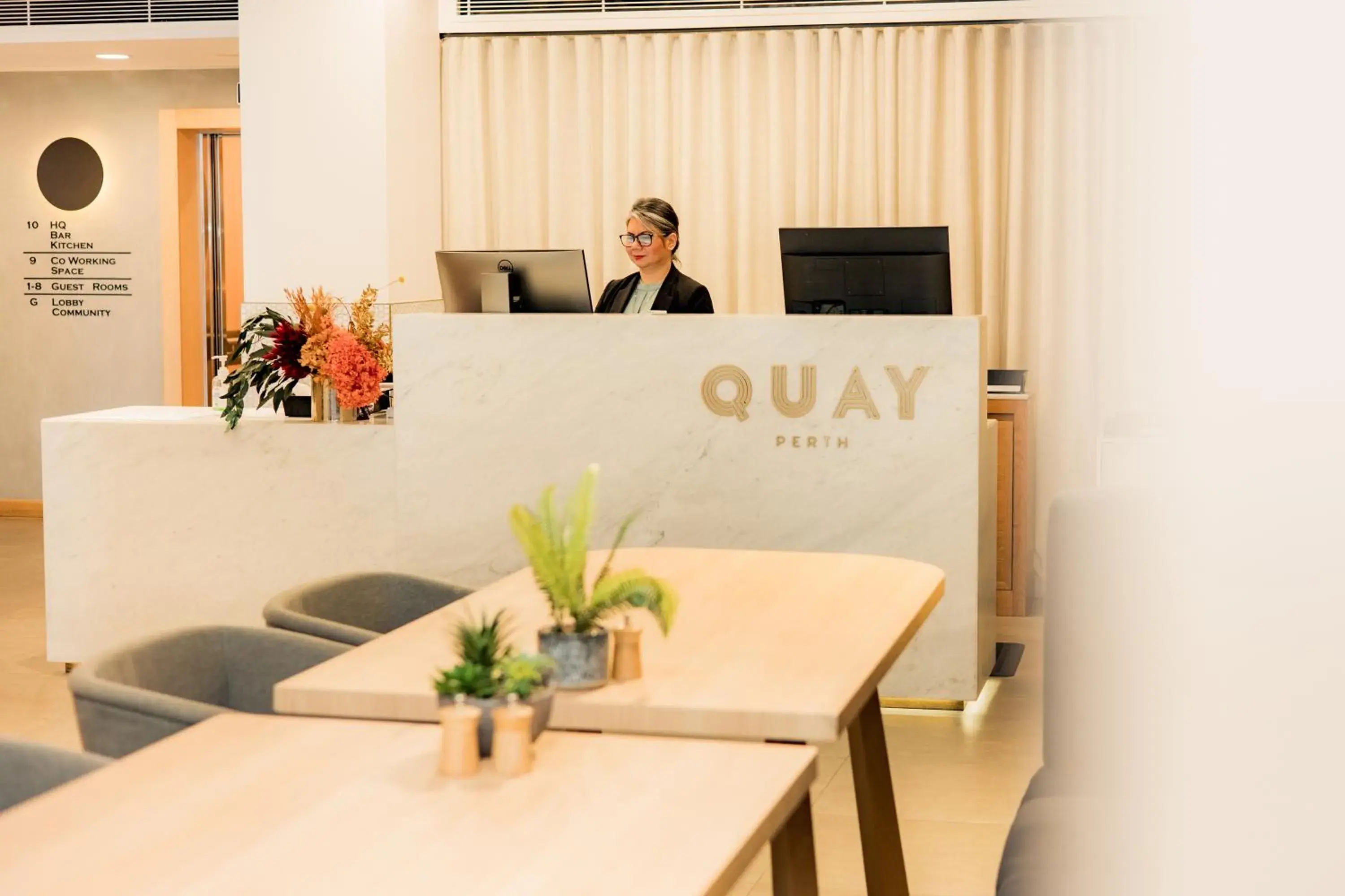 Lobby or reception in Quay Perth Lobby or reception in Quay Perth