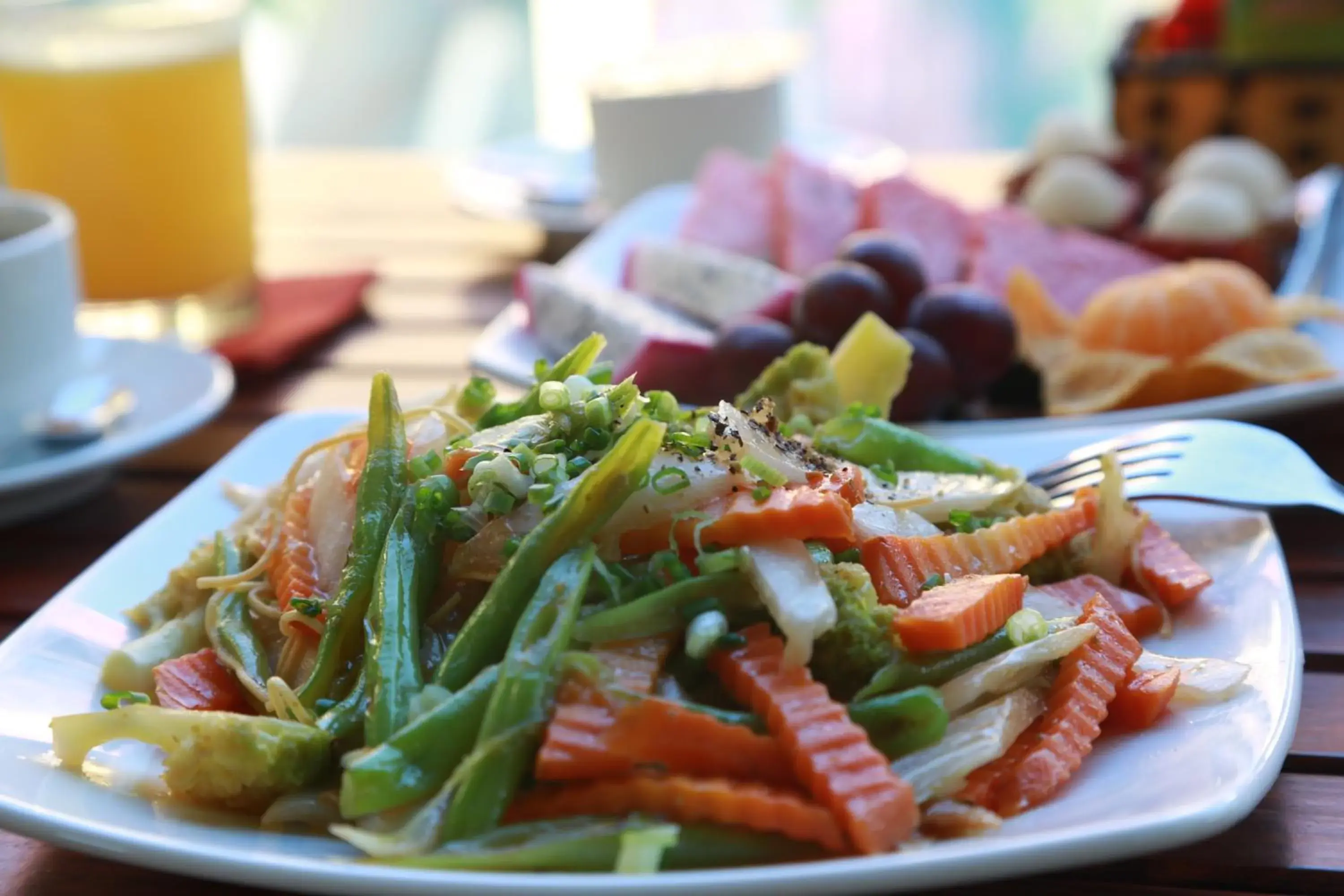 Food close-up in The Earth Villa Food close-up in The Earth Villa