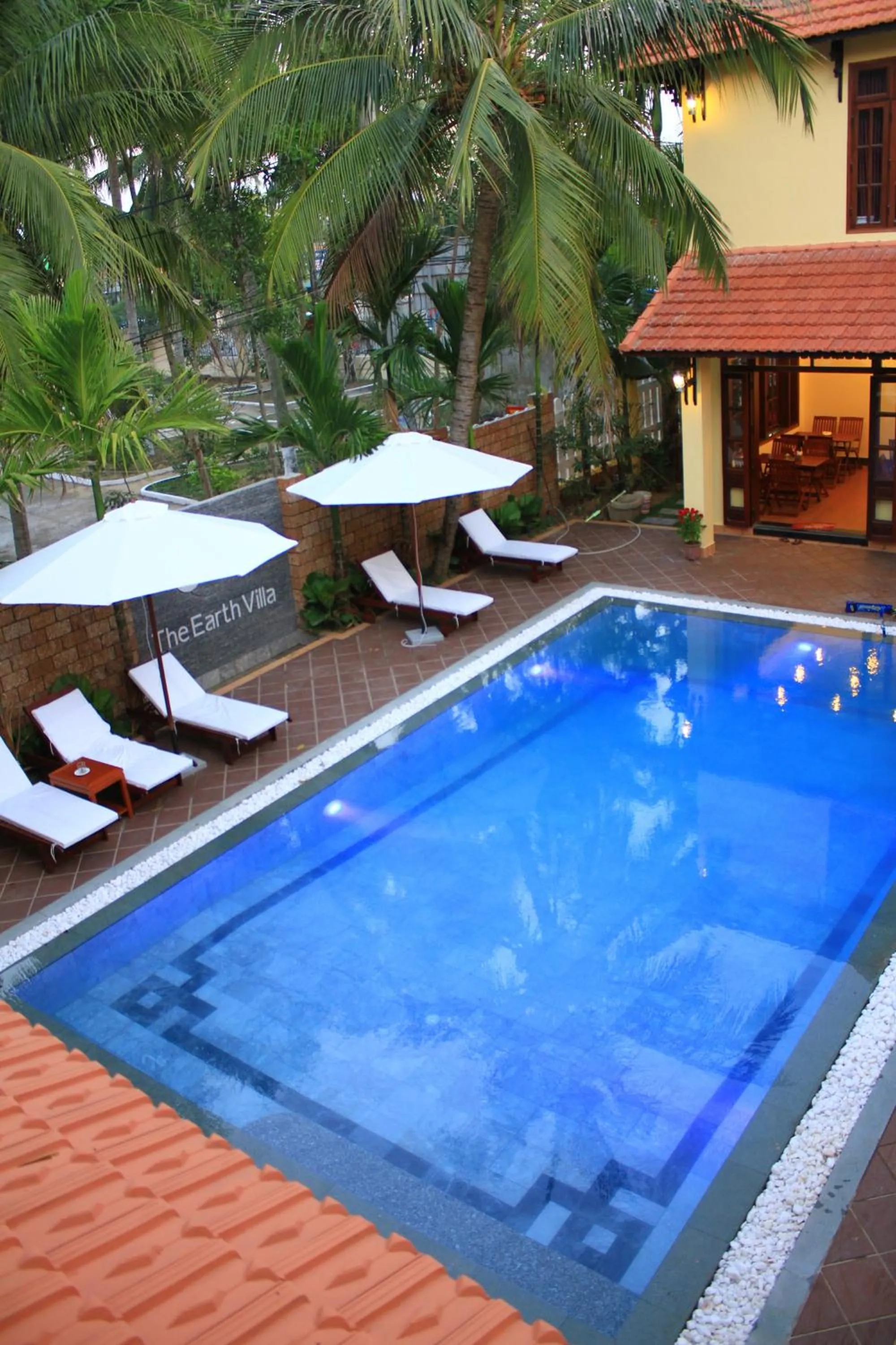 Swimming pool in The Earth Villa