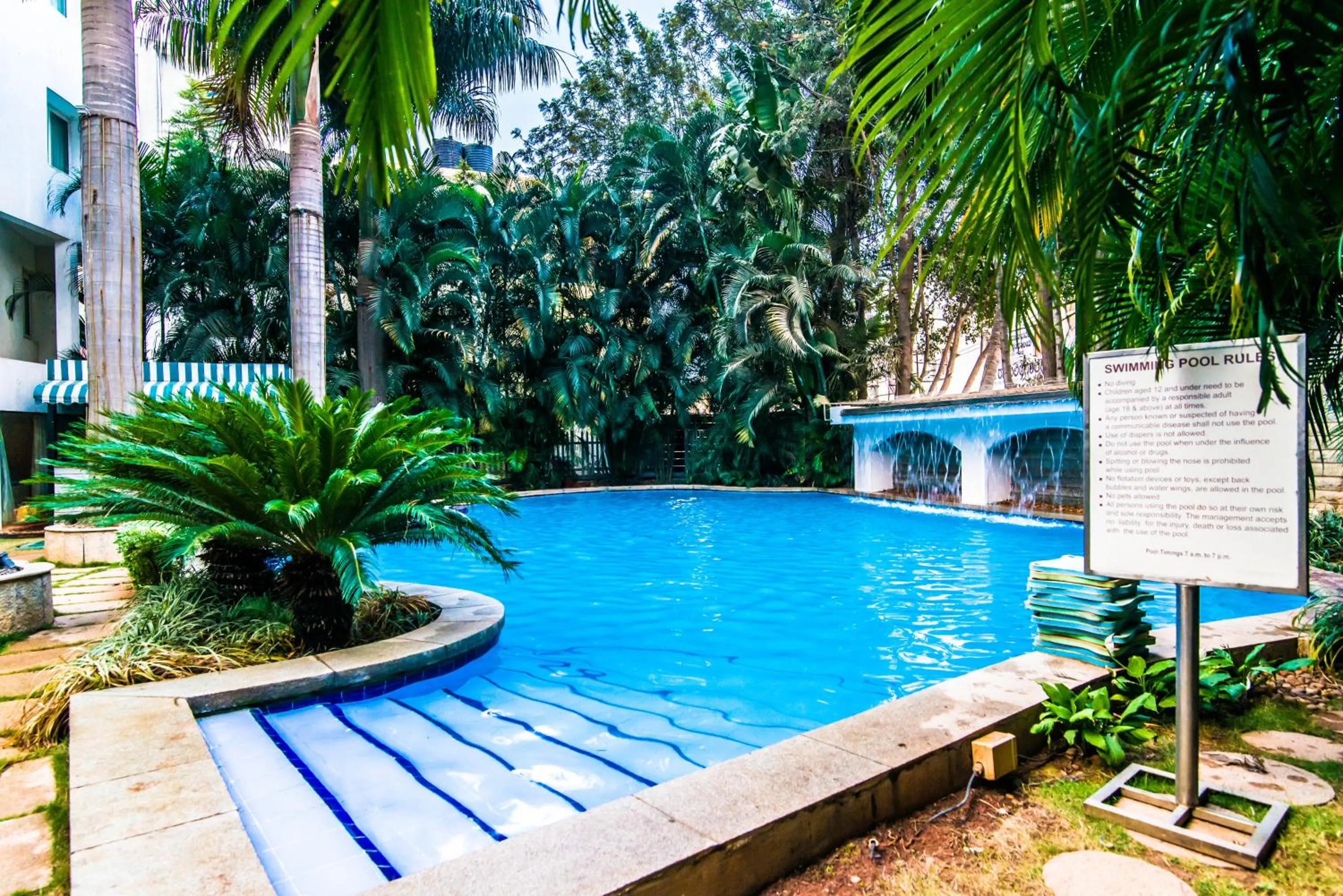 Swimming pool in Halcyon Hotel Residences Koramangala - Bangalore