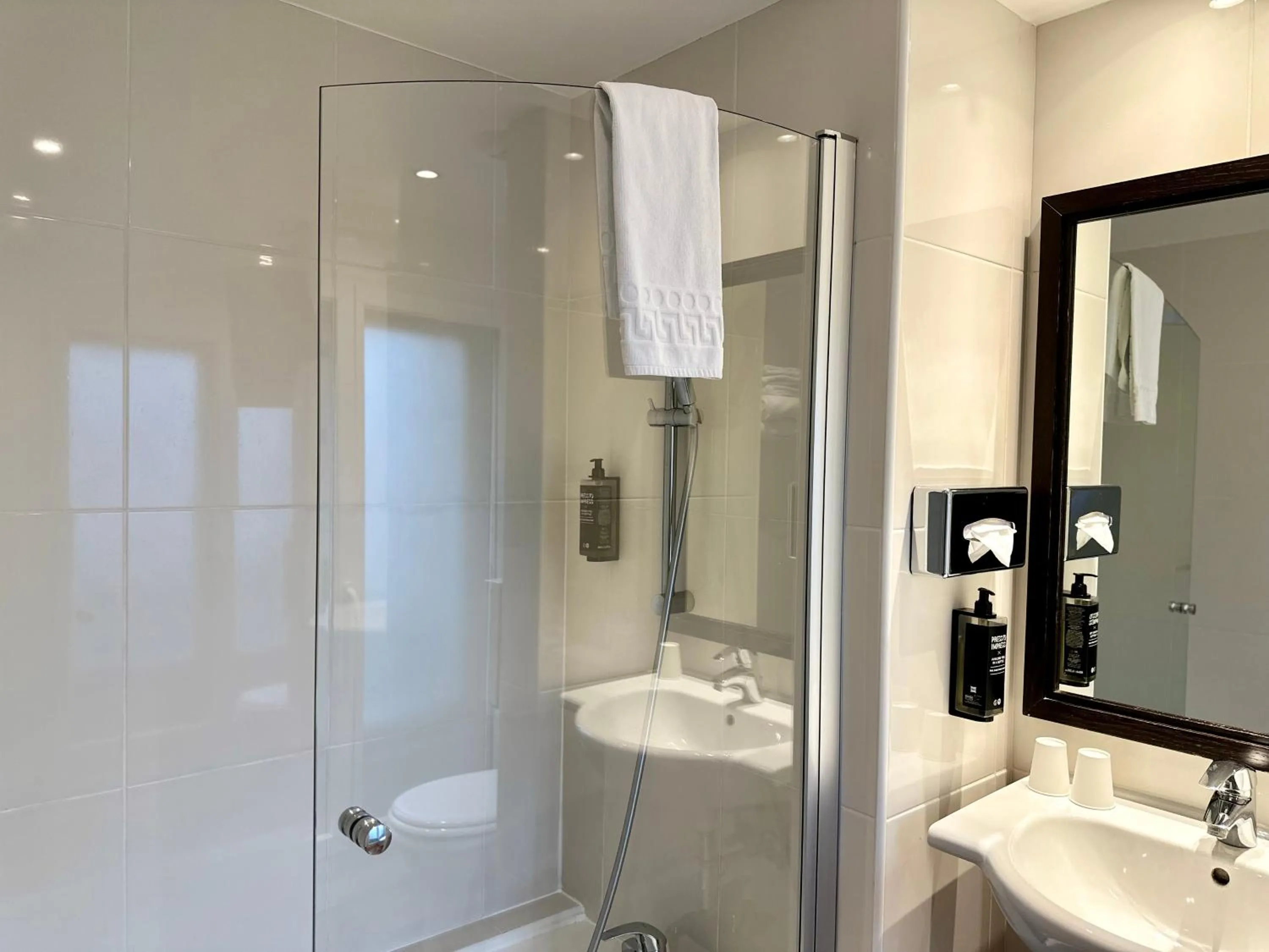 Shower in Ibis Styles Metz Centre Gare